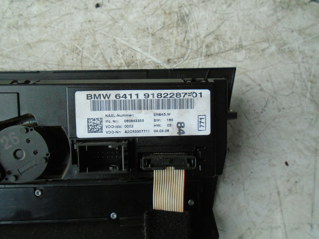 BMW 3 SERIES 2008 E90 HEATER AC CLIMATE CONTROL SWITCH 9182287