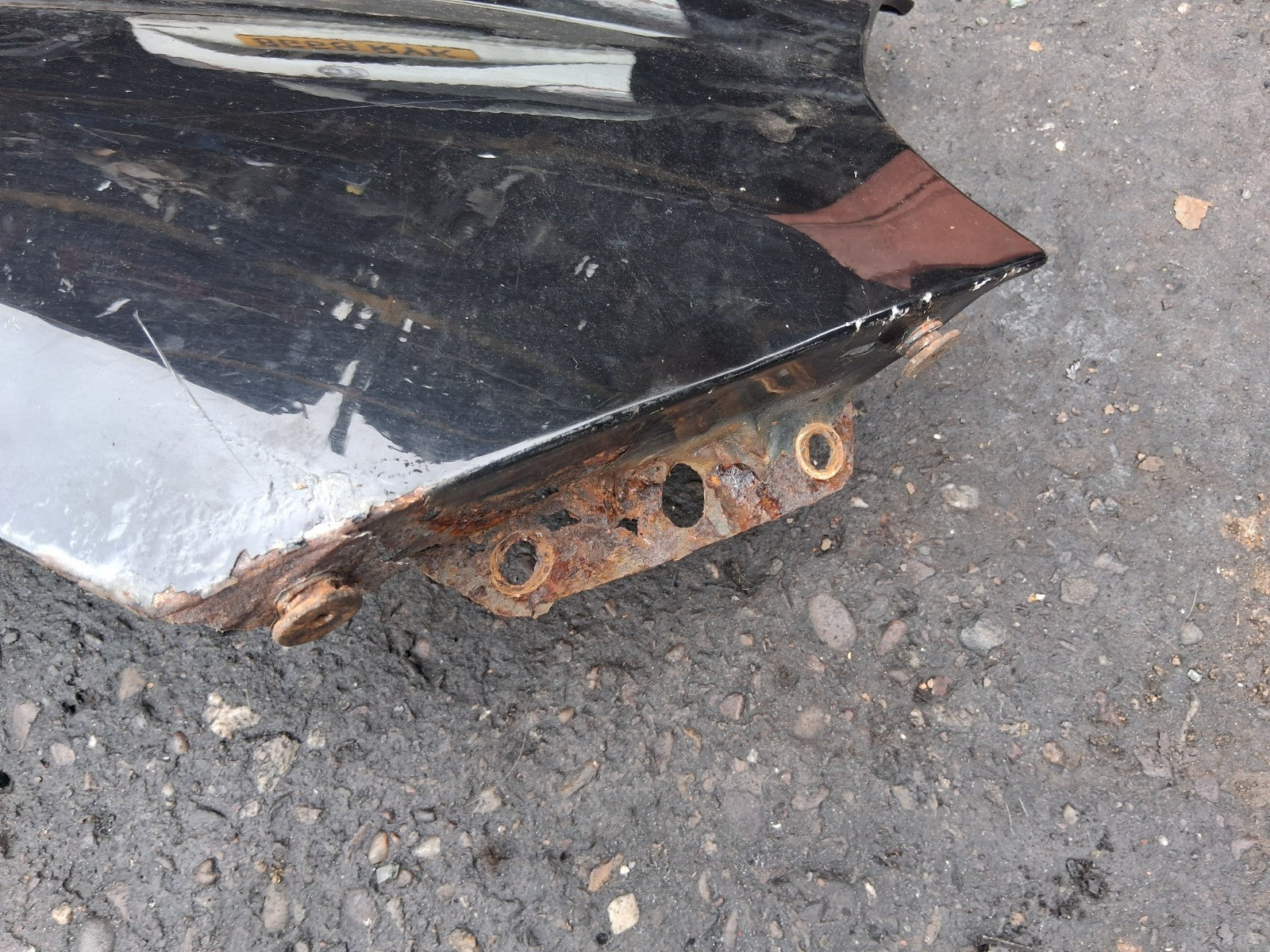 2007 FIAT PUNTO MK3 OSF DRIVER SIDE FRONT WING PANEL BLACK