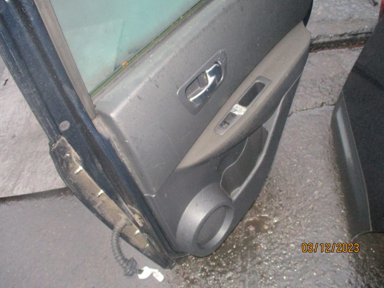 2009 NISSAN QASHQAI J10 OSR DRIVER SIDE REAR DOOR COMPLETE BLUE