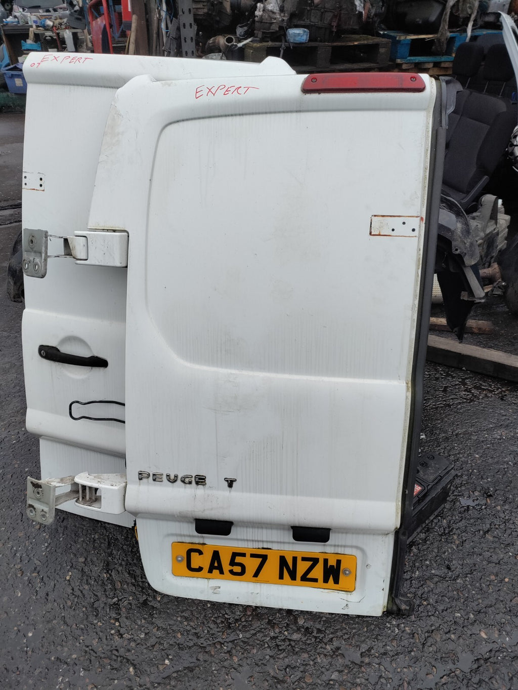 2007 PEUGEOT EXPERT MK2 NSR PASSENGER SIDE REAR COMPLETE DOOR WHITE
