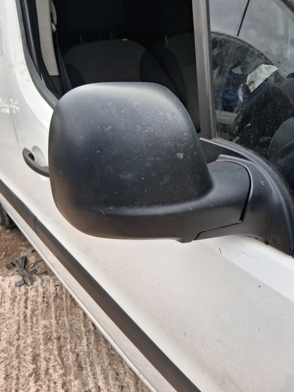 2017 PEUGEOT PARTNER MK2 OSF DRIVER SIDE FRONT RIGHT WING MIRROR BLACK