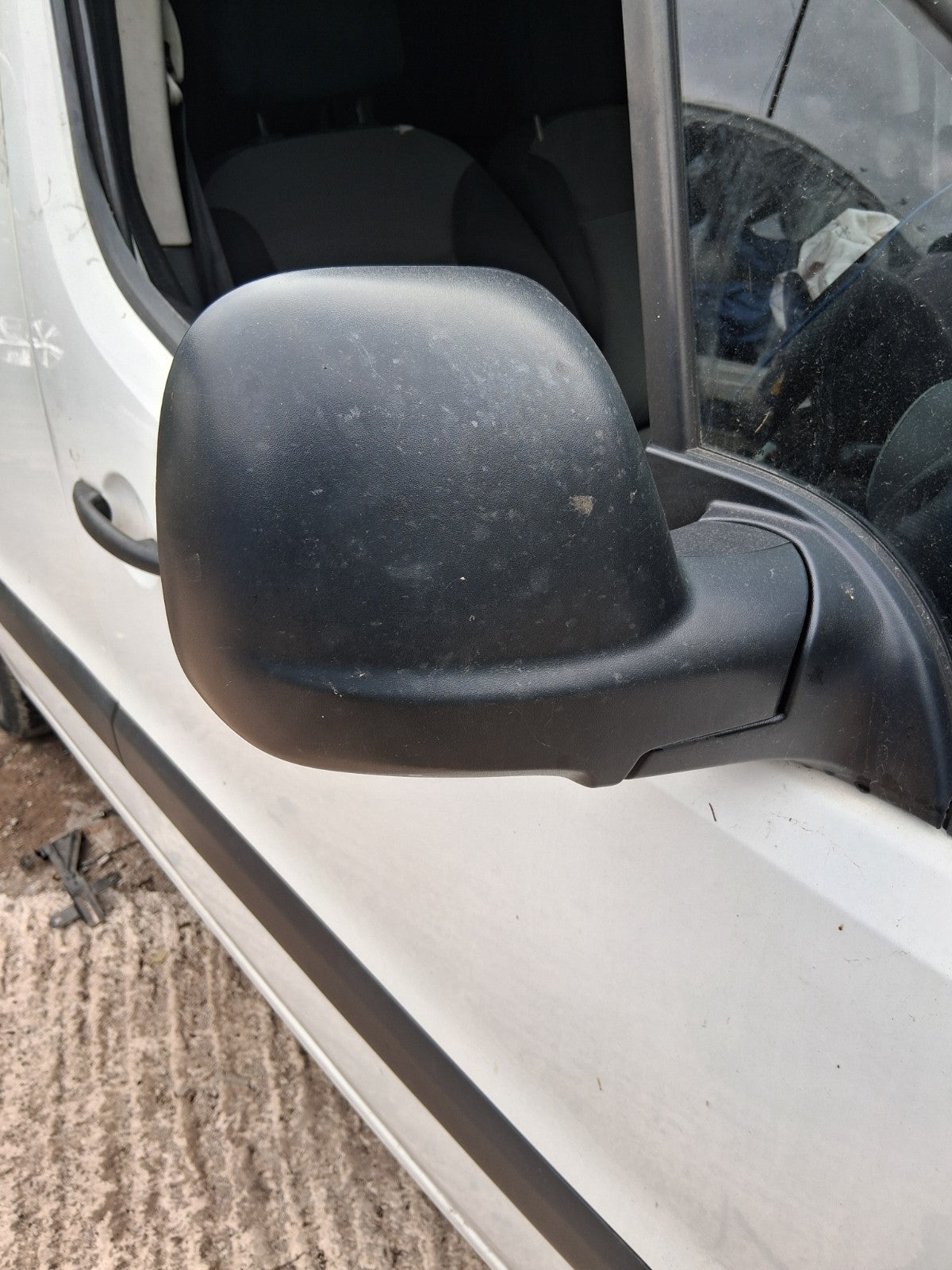 2017 PEUGEOT PARTNER MK2 OSF DRIVER SIDE FRONT RIGHT WING MIRROR BLACK
