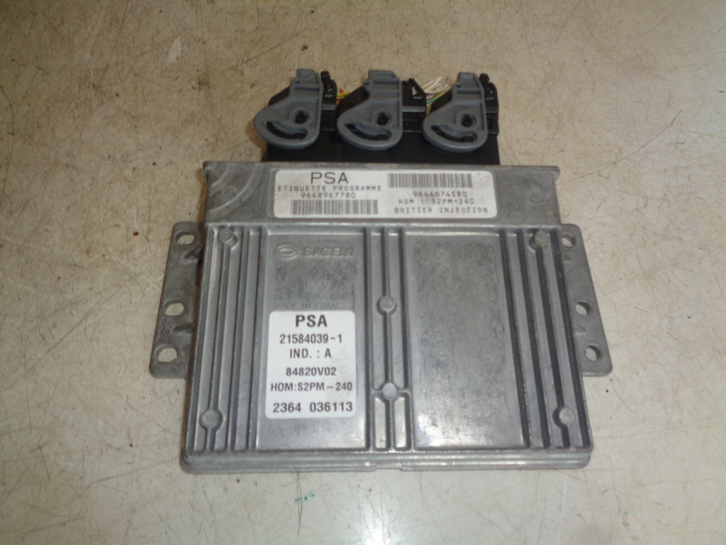 CITROEN C5 2003 1.6 HDI DIESEL ECU ENGINE CONTROL MODULE UNIT 9648967780