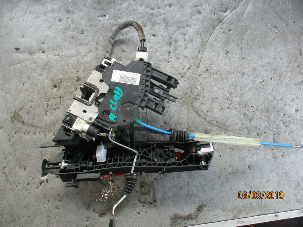 MERCEDES A CLASS W176 OSR DRIVER SIDE REAR EXTERIOR DOOR LOCK MECH & RED HANDLE