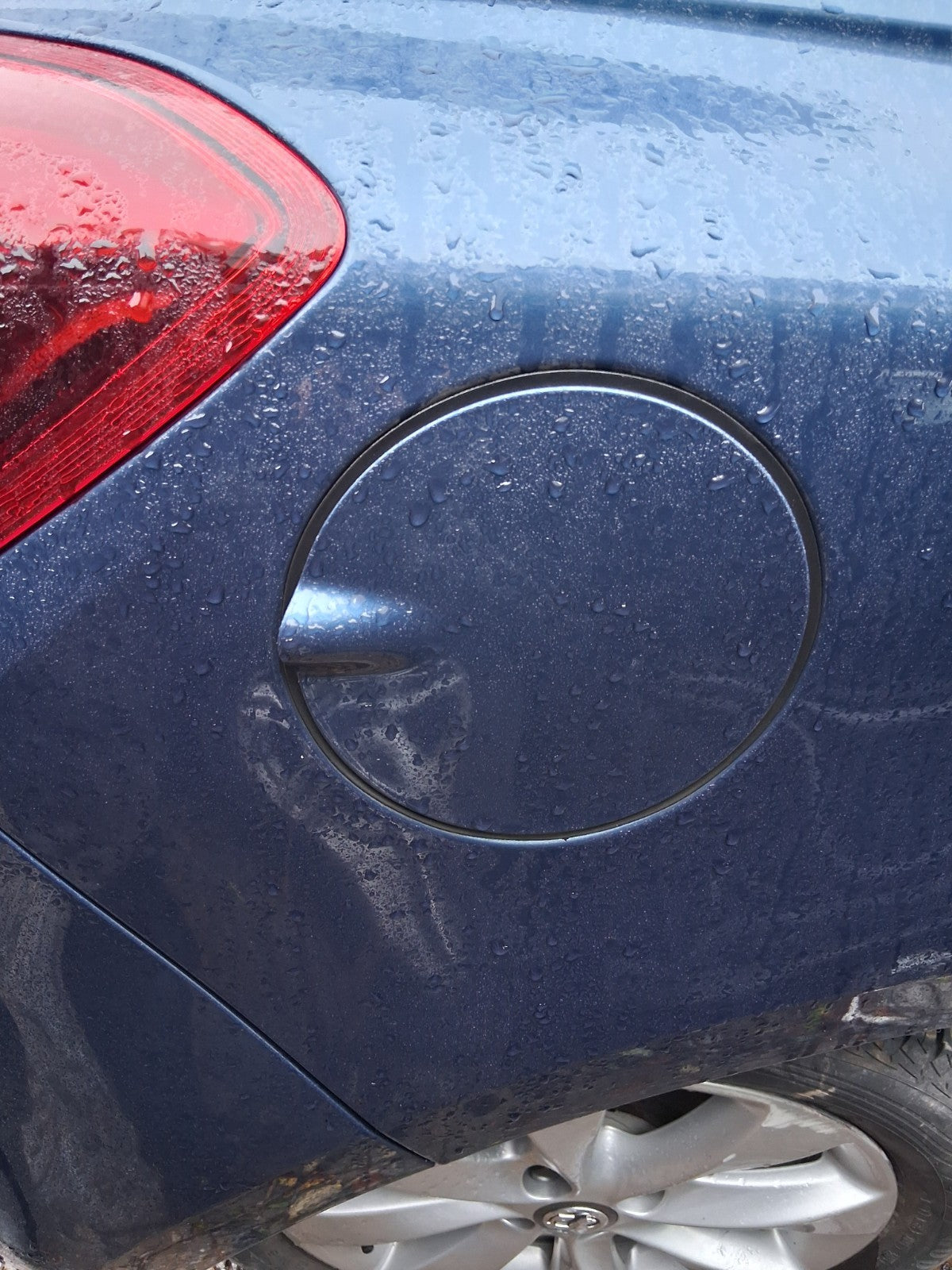 2017 VAUXHALL CORSA E FUEL FLAP LID COVER BLUE