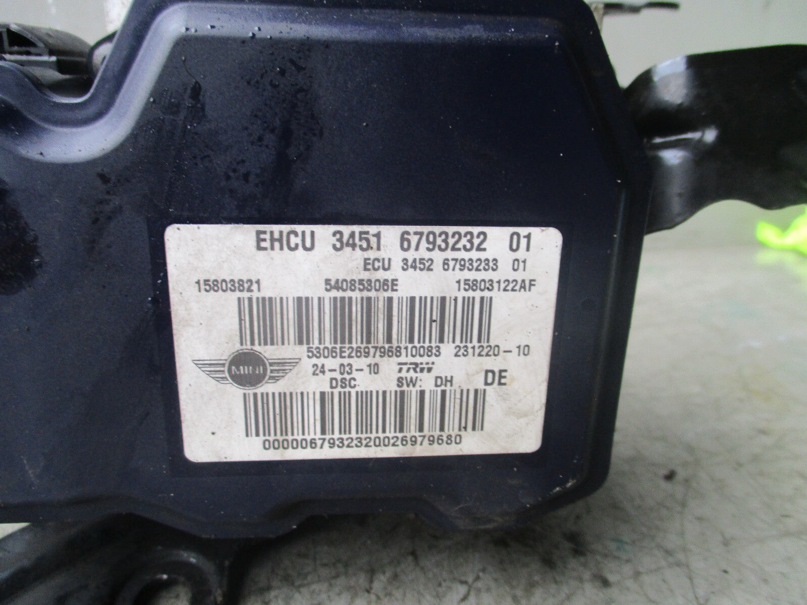 2010 MINI COOPER BRAKE PUMP 3451 6793232
