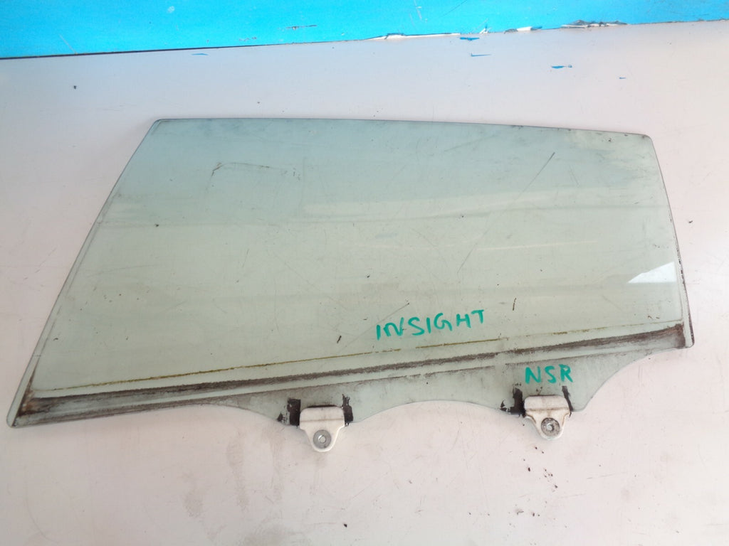 HONDA INSIGHT 2011 NSR PASSENGER SIDE REAR DOOR WINDOW GLASS