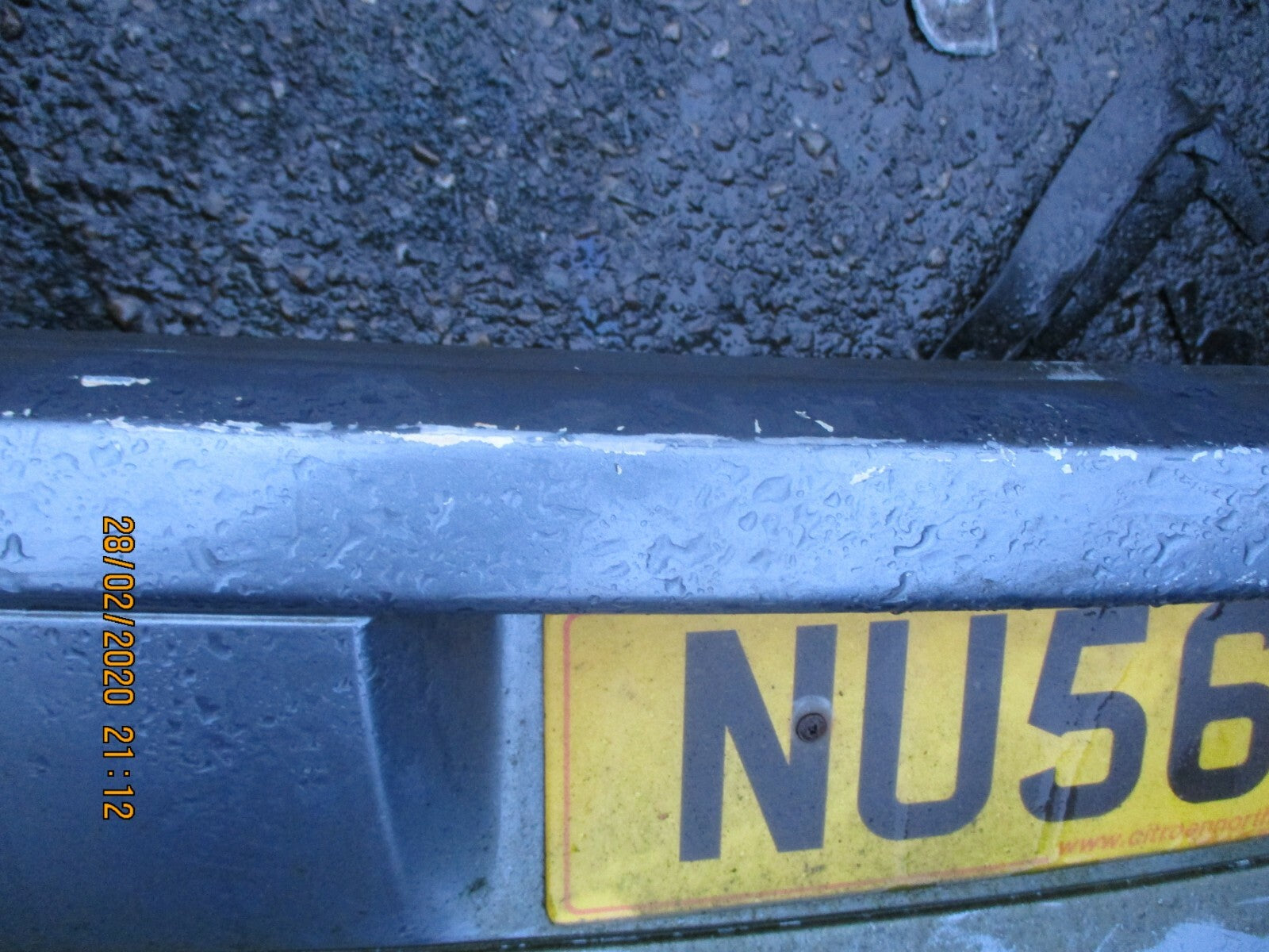 CITROEN C4 2006 MK1 COUPE REAR BUMPER GREY