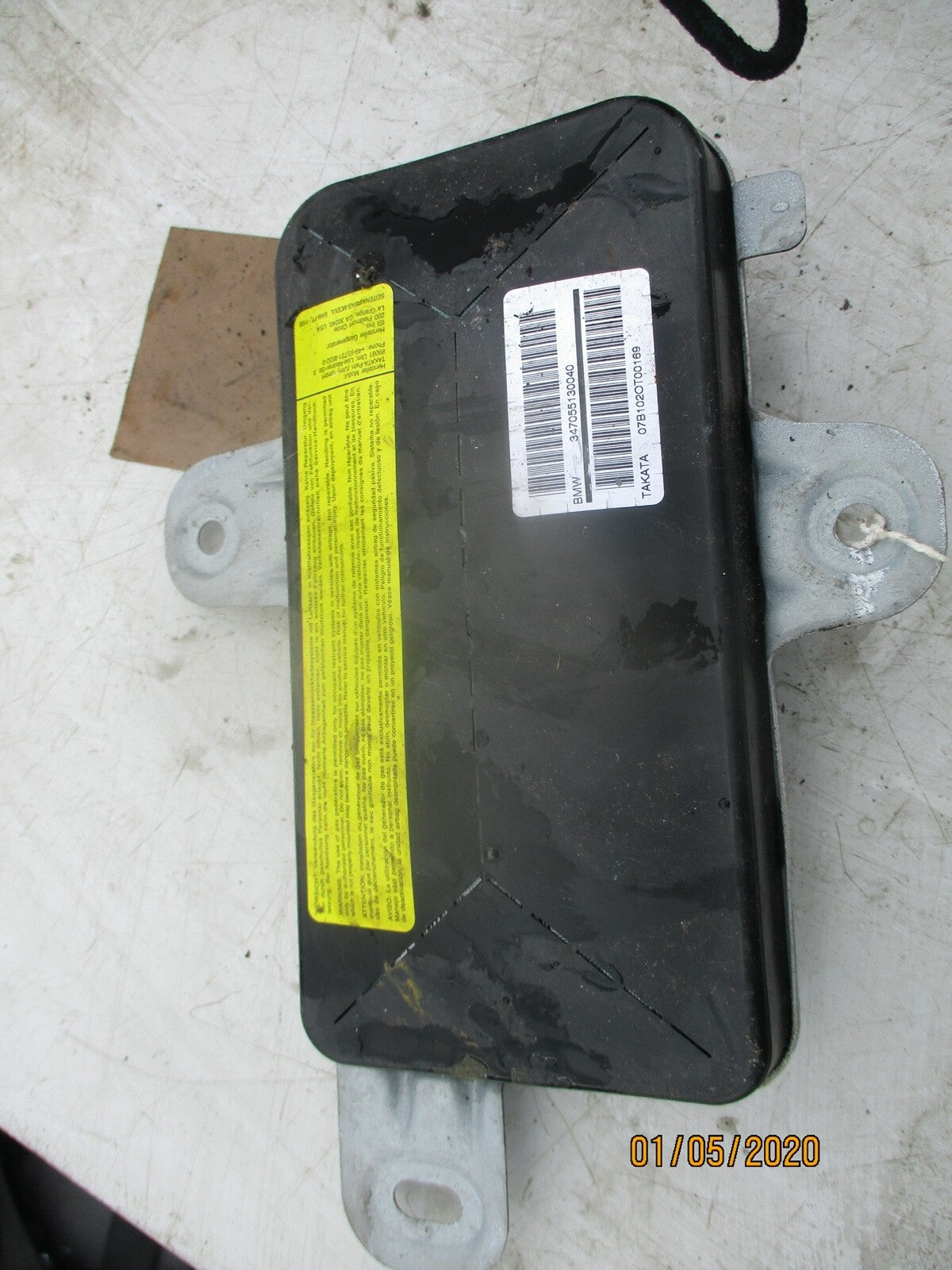 BMW Z4 E86 2007 COUPE OS DRIVER SIDE FRONT RIGHT DOOR SAFETY BAG 6167502