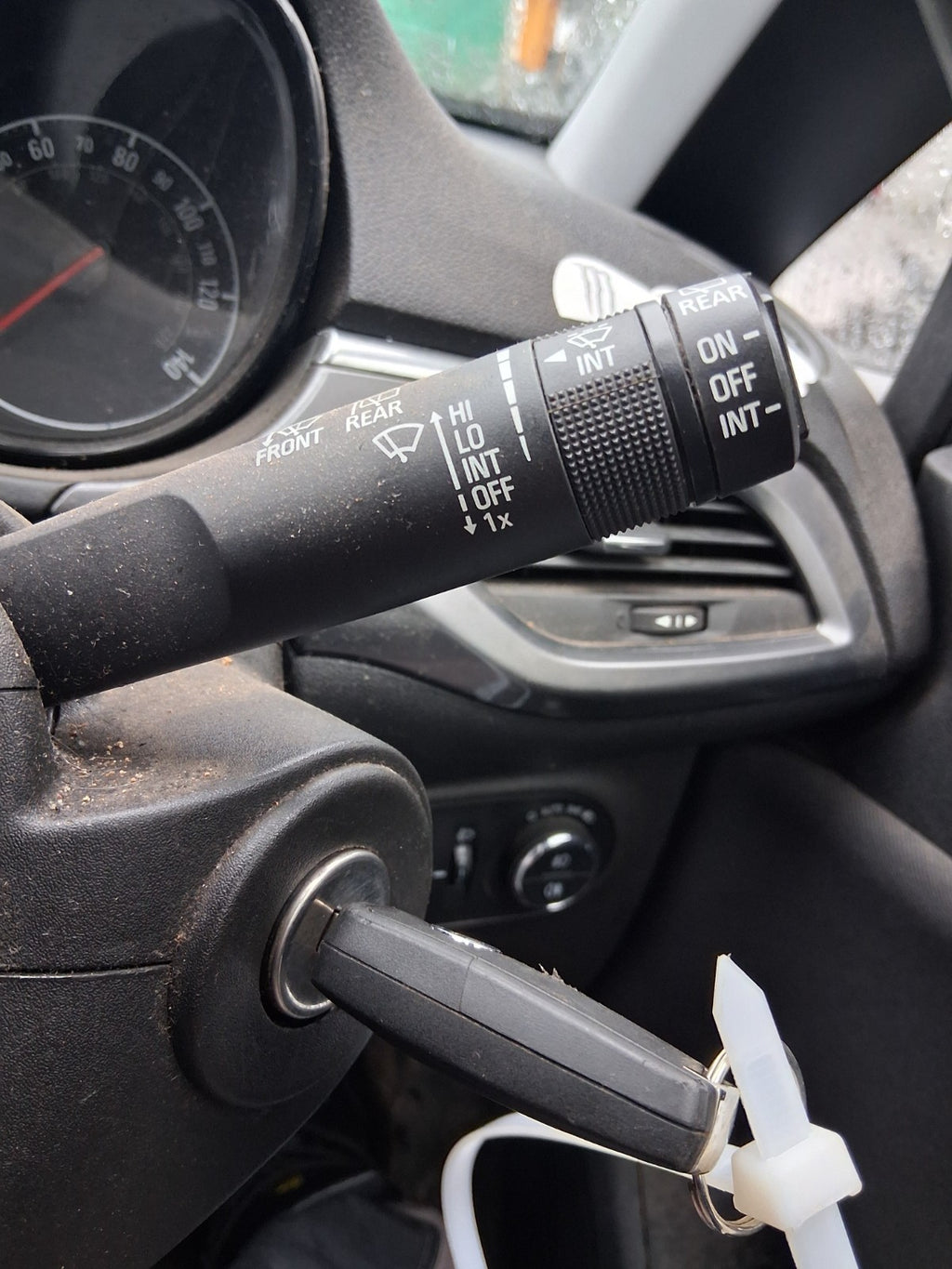 2017 VAUXHALL CORSA E INDICATOR WIPER COMBINATION SWITCH STALK SQUIB RING
