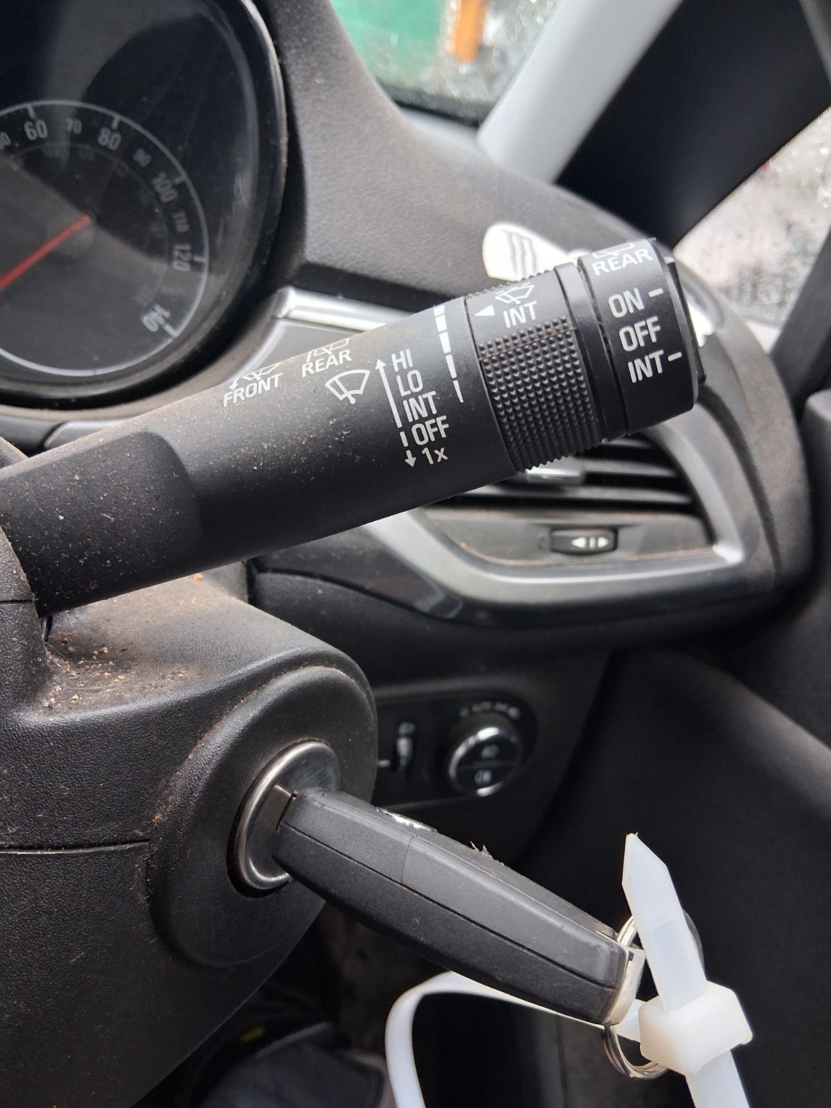 2017 VAUXHALL CORSA E INDICATOR WIPER COMBINATION SWITCH STALK SQUIB RING