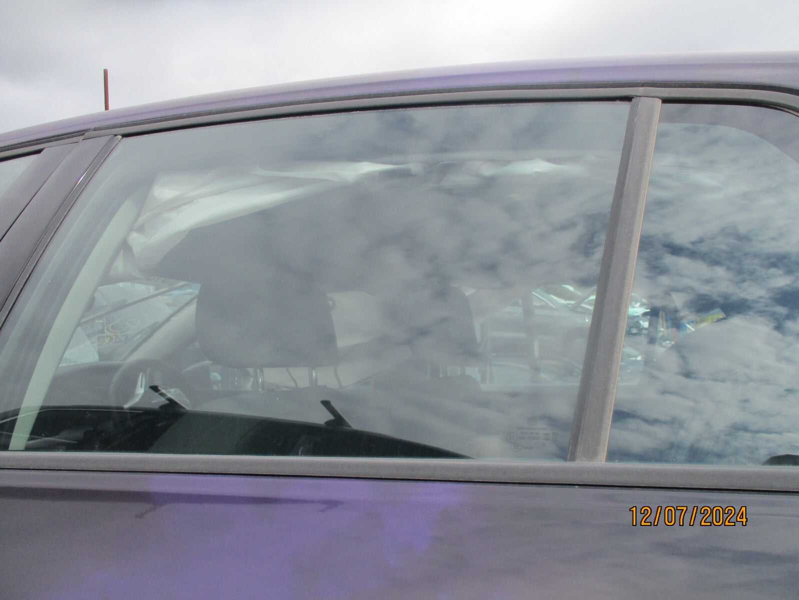 2023 VW VOLKSWAGEN GOLF MK8 HATCH NSR PASSENGER SIDE REAR DOOR MAIN WINDOW GLASS