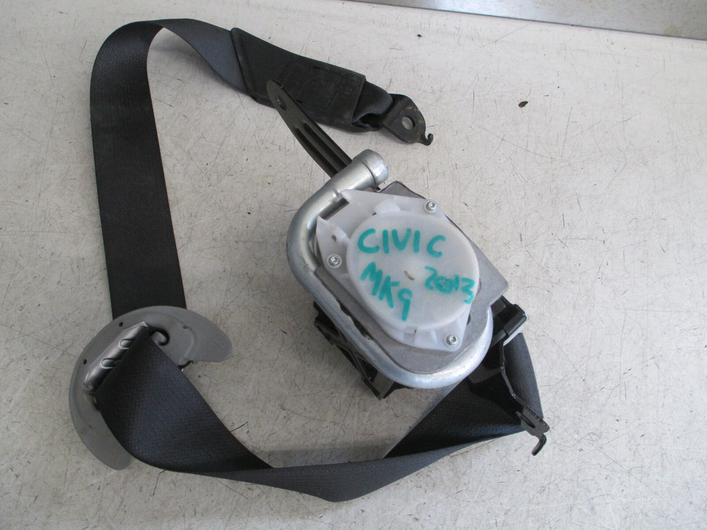HONDA CIVIC MK9 2013 5 DOOR NSF PASSENGER FRONT SEAT BELT 81850TV1E010M4