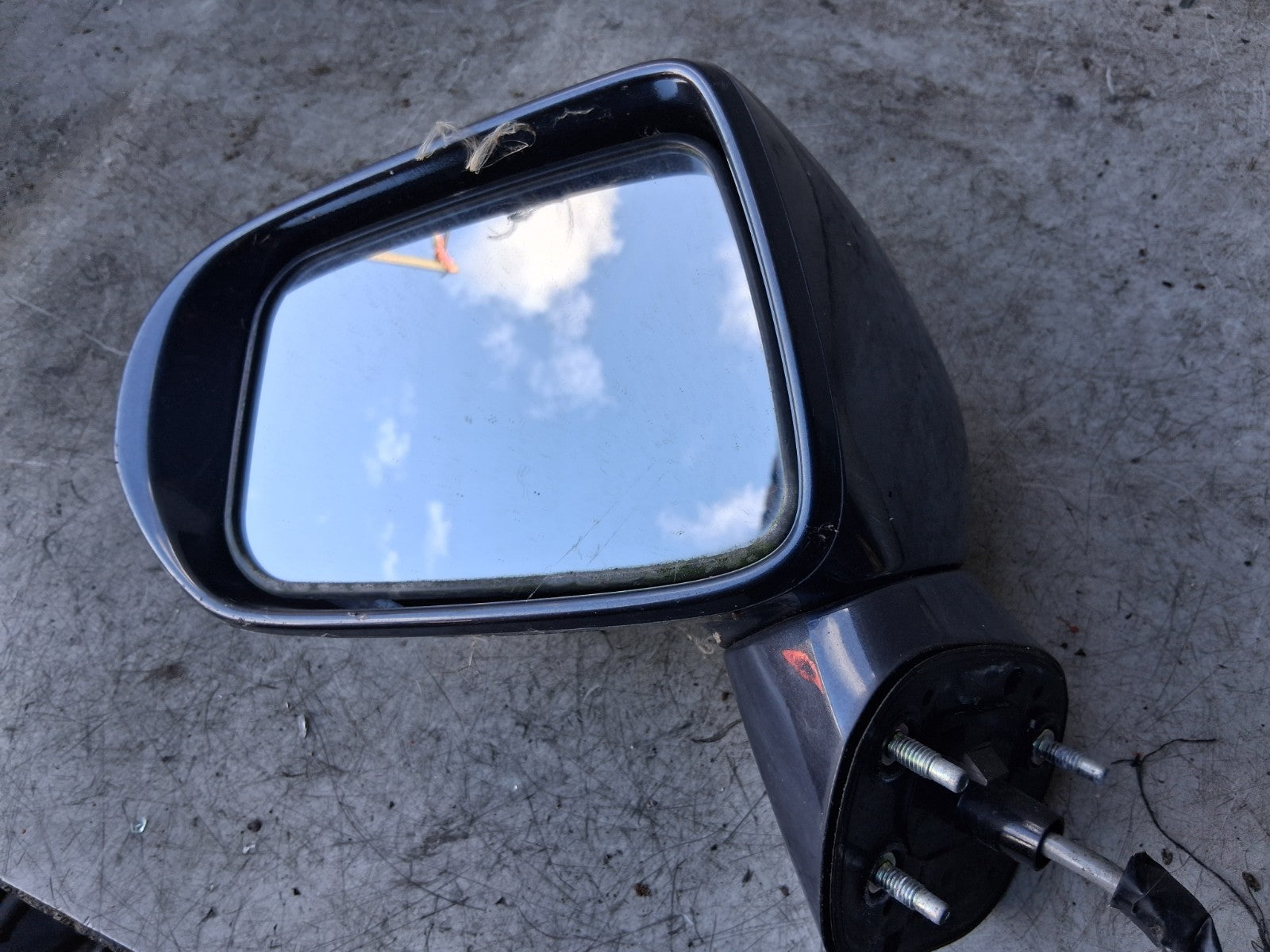 2007 HONDA JAZZ MK2 NSF PASSENGER SIDE FRONT LEFT POWER FOLD WING MIRROR BLUE