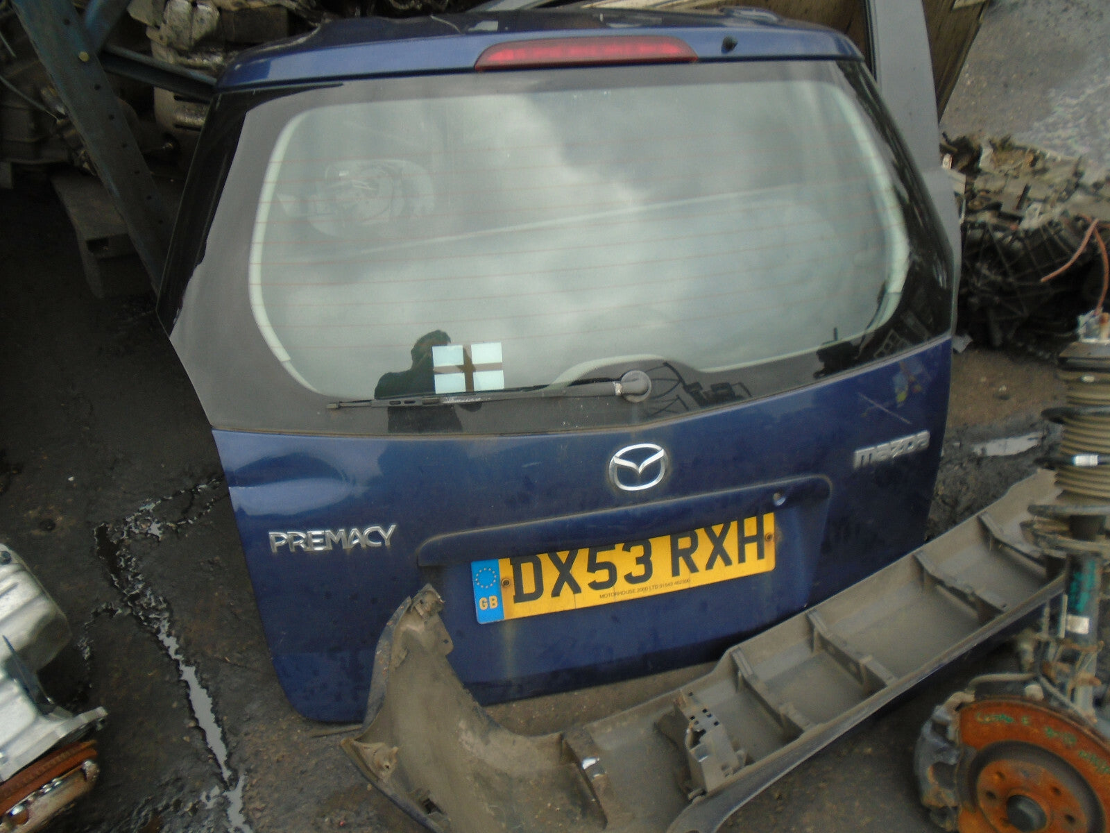 MAZDA PREMACY 2003 REAR COMPLETE TAILGATE BOOTLID BLUE