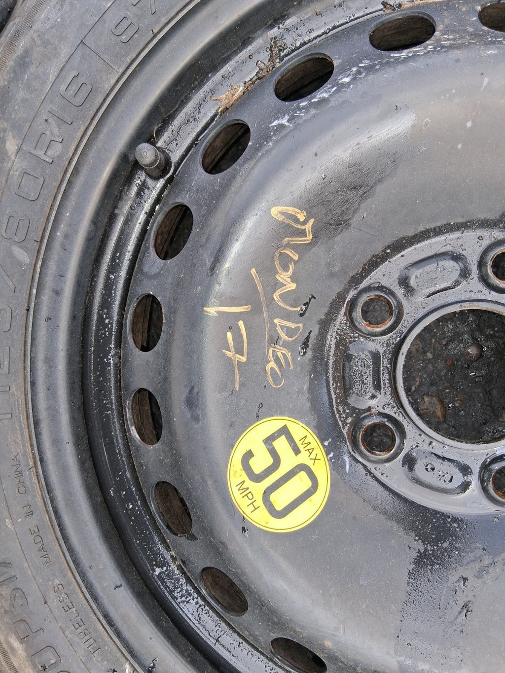 2017 FORD MONDEO MK5 16 INCH SPARE WHEEL SPACE SAVER WITH TYRE 125/80R16