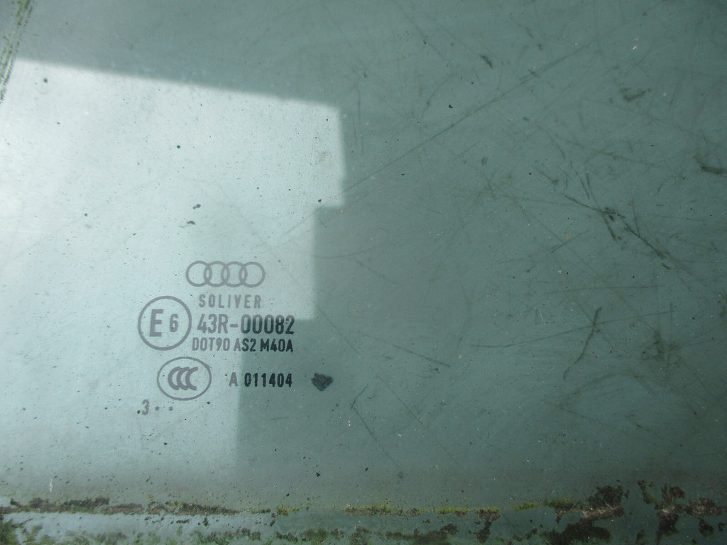 AUDI A4 B8 2013 OSR DRIVER SIDE REAR WINDOW GLASS