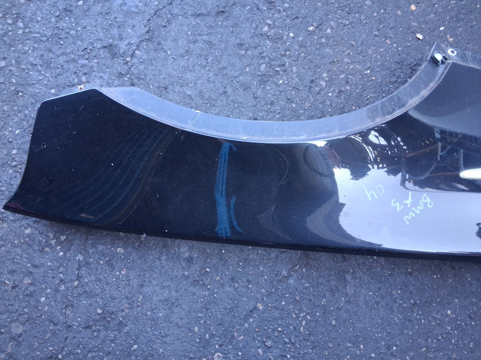 2004 BMW X3 E83 OSF DRIVER SIDE FRONT RIGHT WING PANEL BLACK