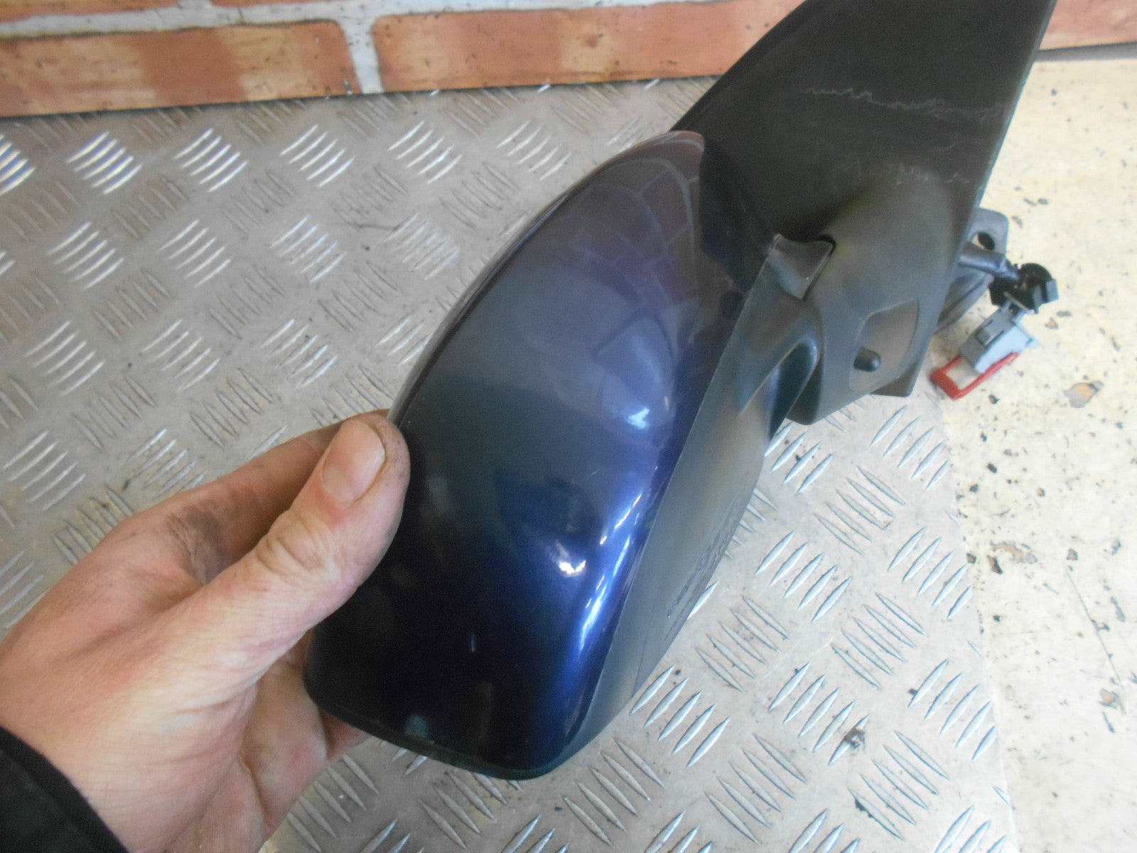 FIAT STILO 192 2002 OS DRIVER SIDE ELECTRIC DOOR WING MIRROR BLUE