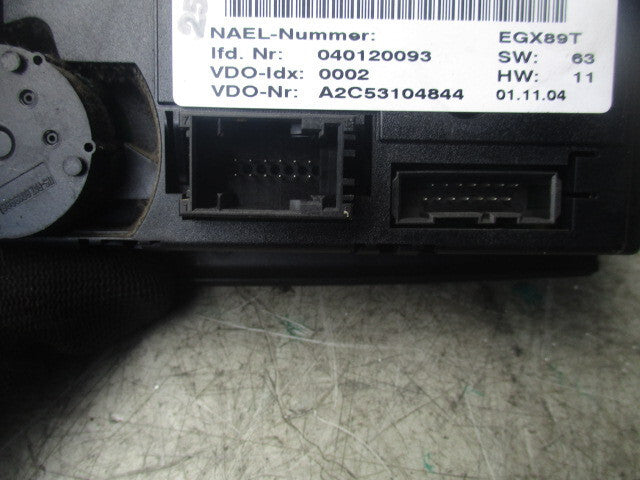 2004 BMW 1 SERIES E87 HEATER AIR CON  CONTROL PANEL 6411696159501