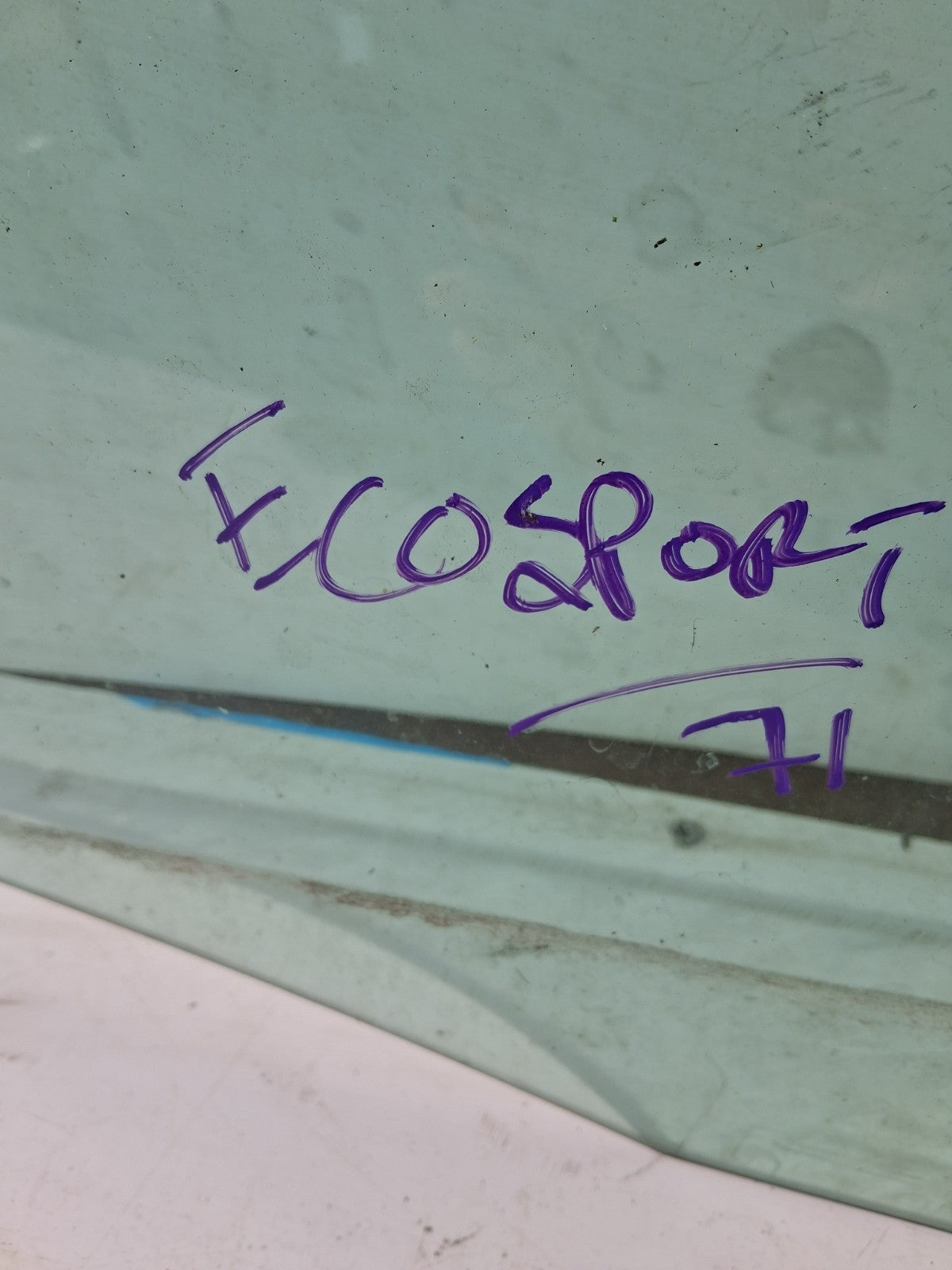 2021 FORD ECOSPORT 71 NSF PASSENGER SIDE FRONT DOOR WINDOW GLASS 43R00049