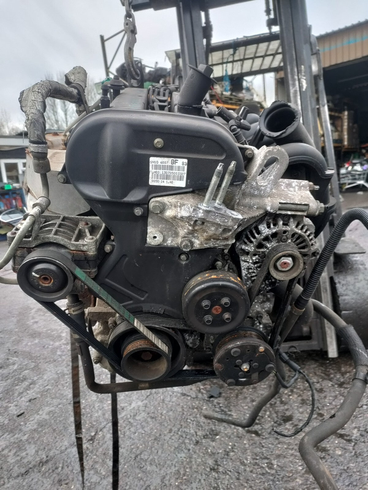 2005 FORD FIESTA MK6 1.4 PETROL ENGINE COMPLETE 75K MILEAGE FXJA