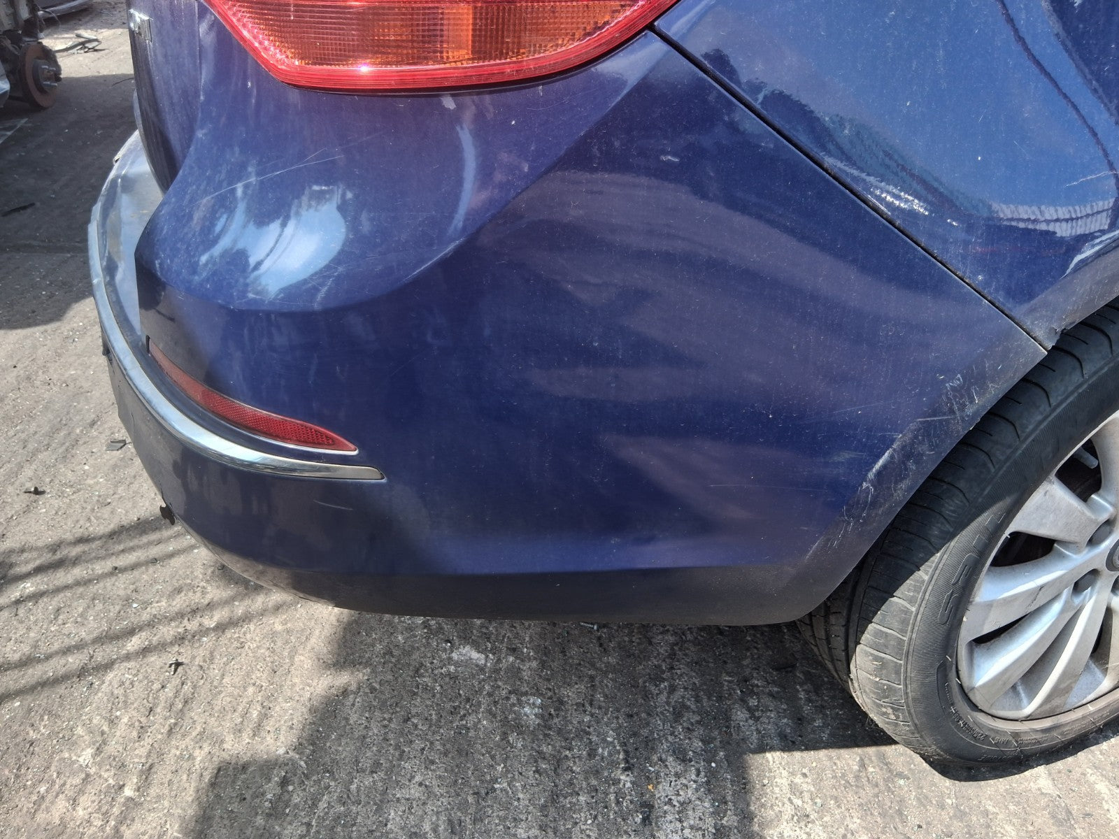 2013 VAUXHALL ASTRA J ESTATE REAR COMPLETE BUMPER BLUE
