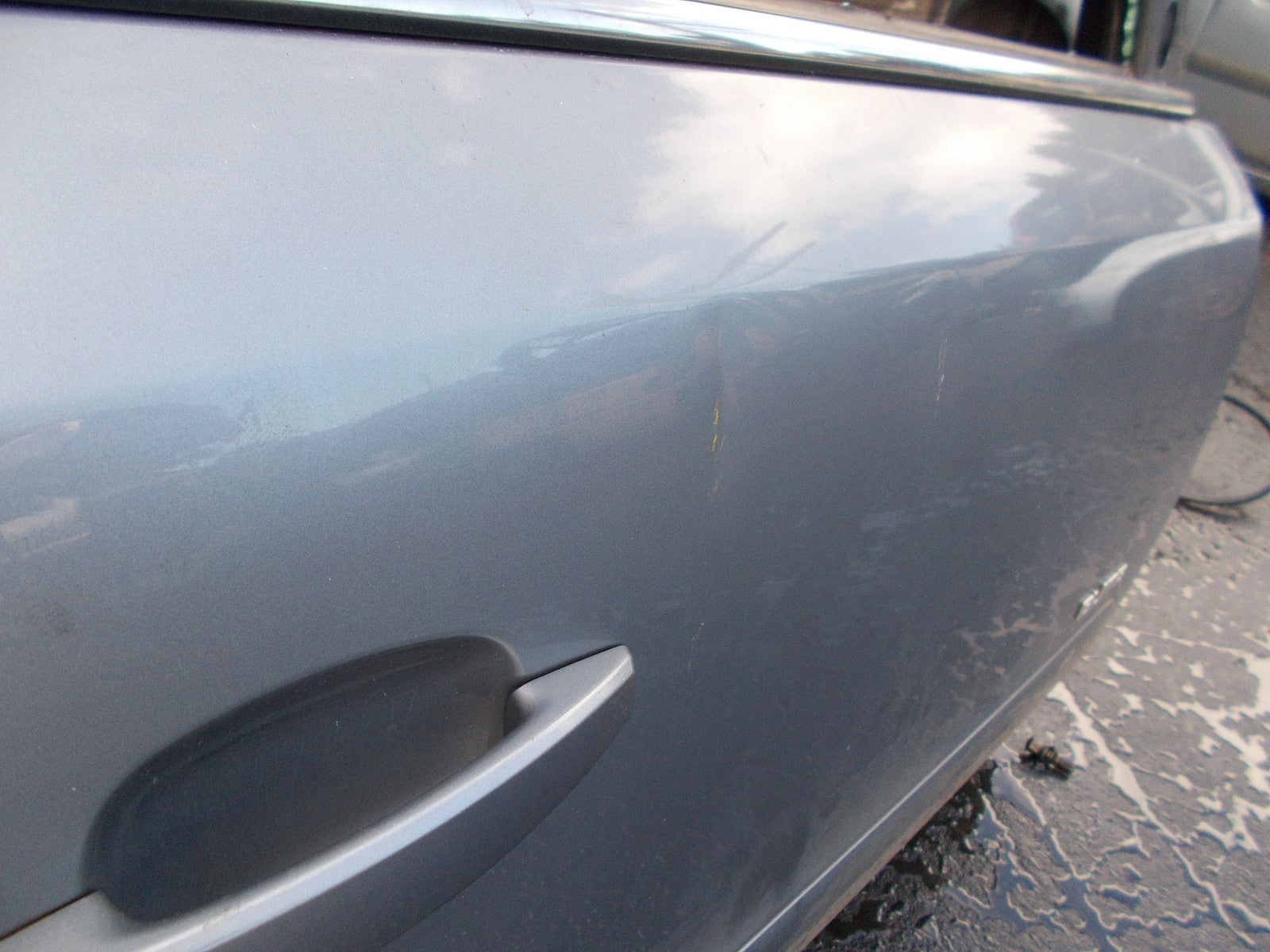 2008 VAUXHALL ZAFIRA MPV OSF DRIVERS SIDE FRONT DOOR SILVER L163 / GBJ 4AU