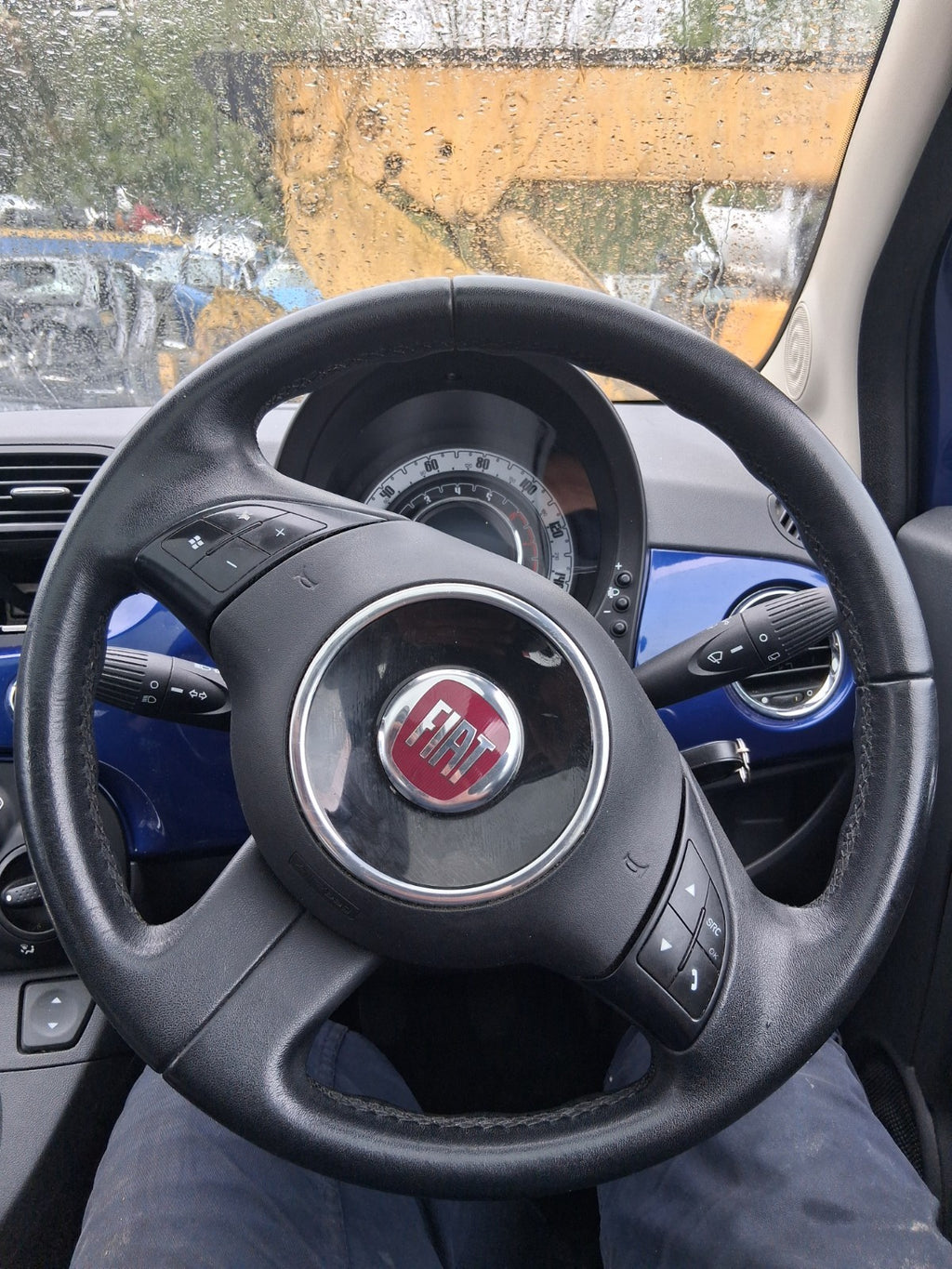 2010 FIAT 500 LOUNGE MK1 MULTIFUNCTIONAL STEERING WHEEL WITHOUT AIRBAG