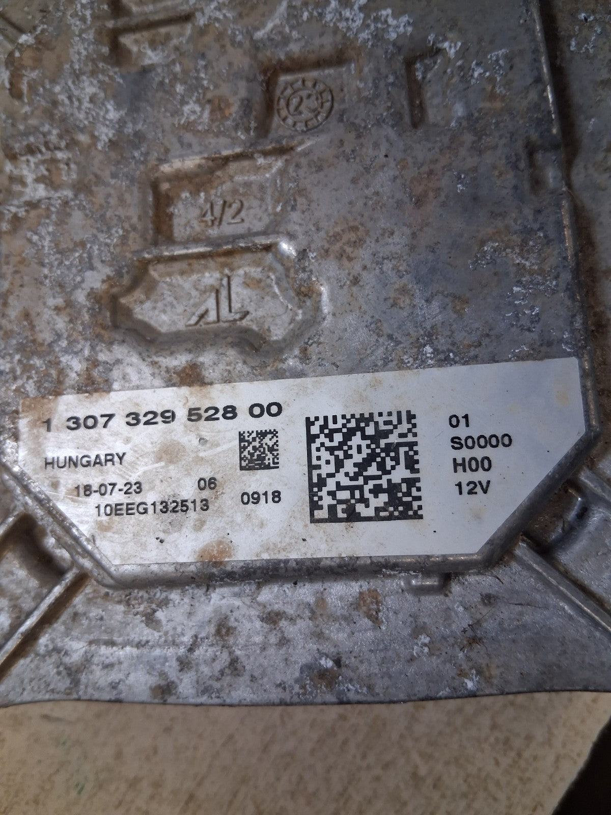 2024 FIAT DUCATO MK3 DRIVER SIDE HEADLIGHT CONTROL MODULE BALLAST 130732952800