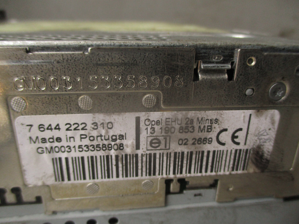 2005 VAUXHALL CORSA C RADIO CD PLAYER HEAD UNIT 13190853
