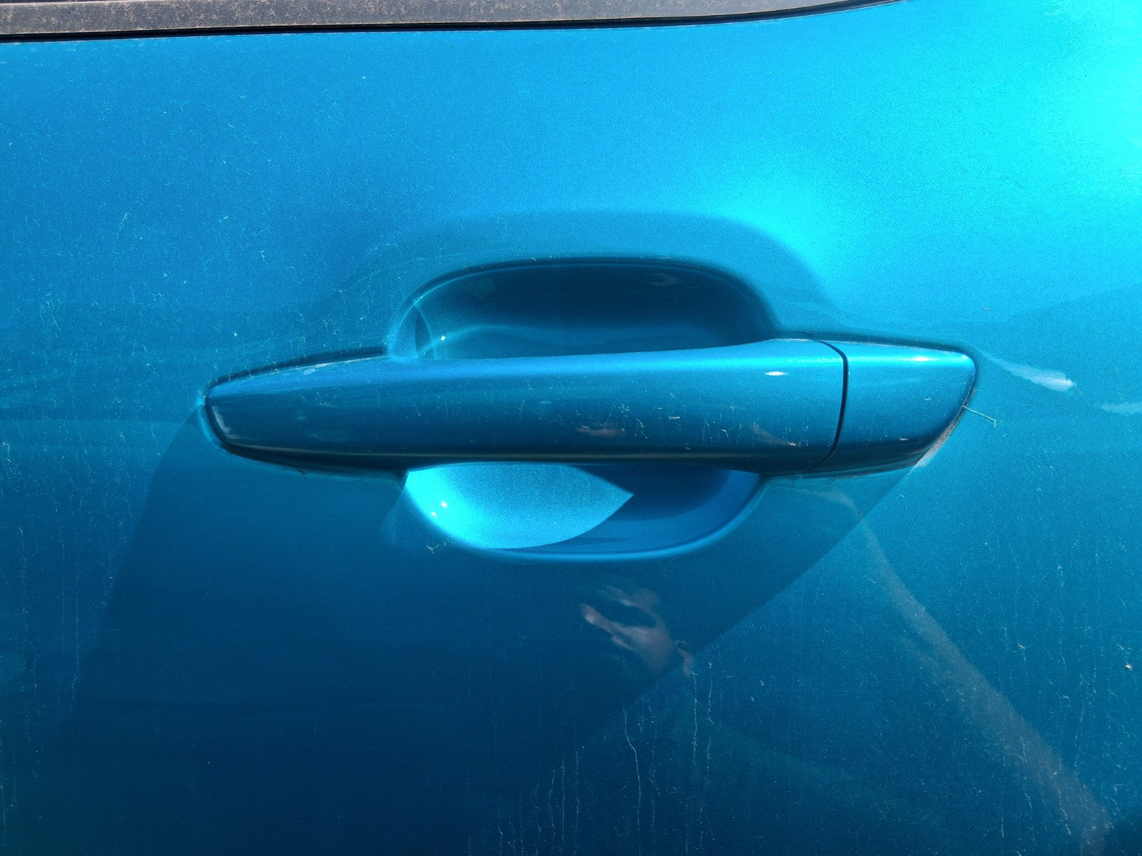 2023 CITREOEN C3 MK3 NSR PASSENGER SIDE REAR DOOR HANDLE SPRING BLUE MET EWJ