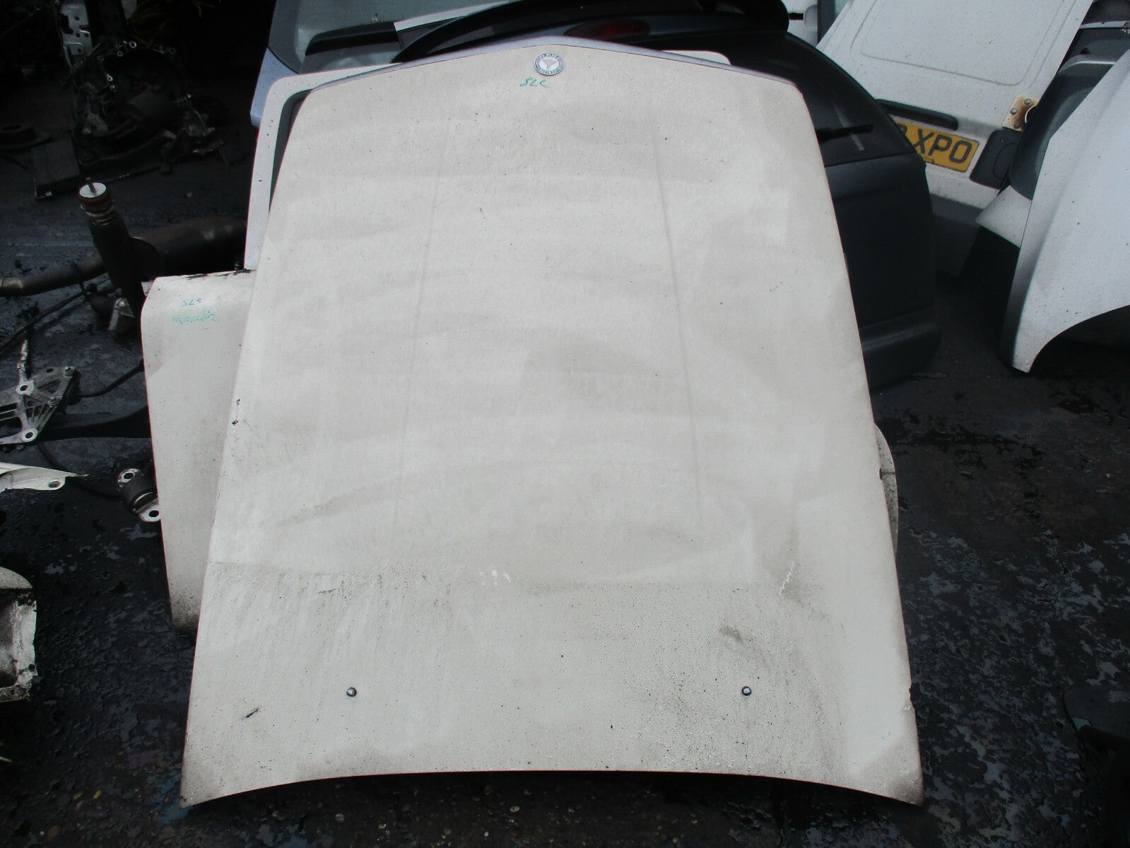MERCEDES SLC CLASS C107 ENGINE BAY BONNET PANEL HOOD CREAM