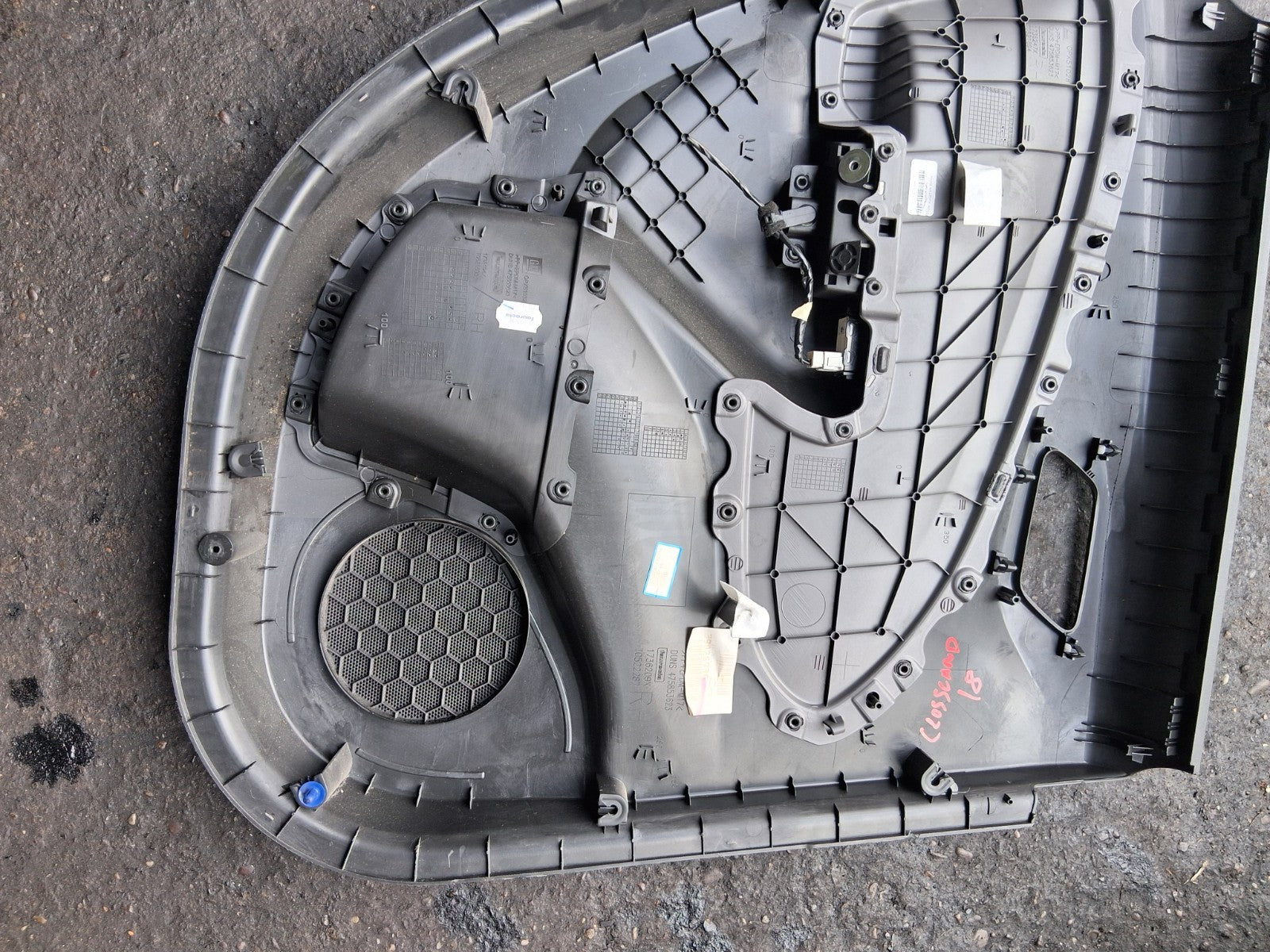 VAUXHALL CROSSLAND X 2018 OSR DRIVER SIDE REAR RIGHT DOOR CARD 475853623