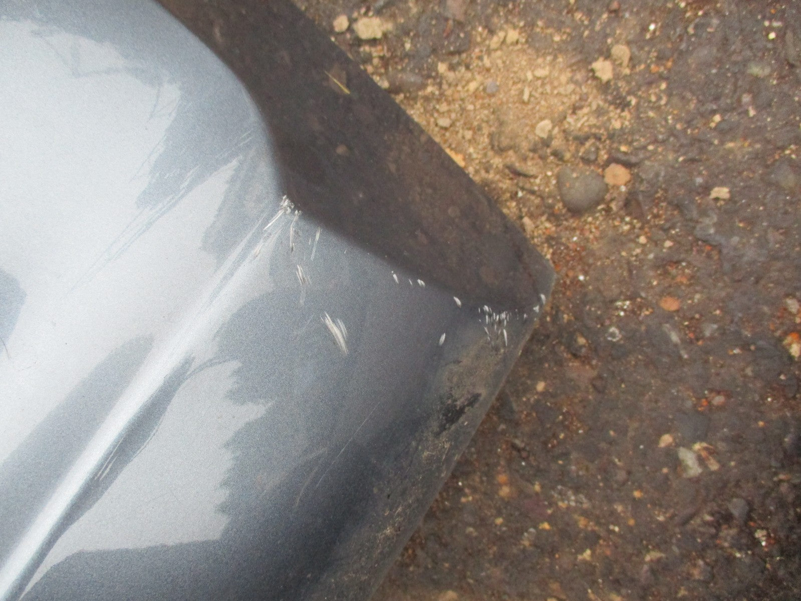 PEUGEOT 207 PRE FACELIFT REAR BUMPER COMPLETE GRIS FIR GREY EZW