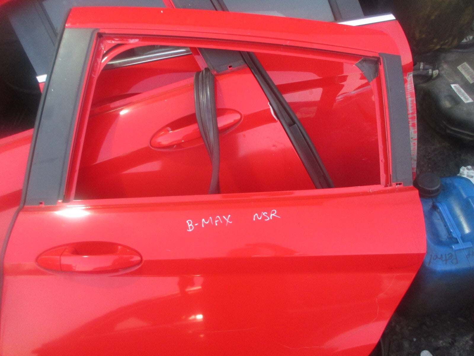 FORD B MAX 2013 NSR PASSENGER SIDE REAR DOOR RED RACE