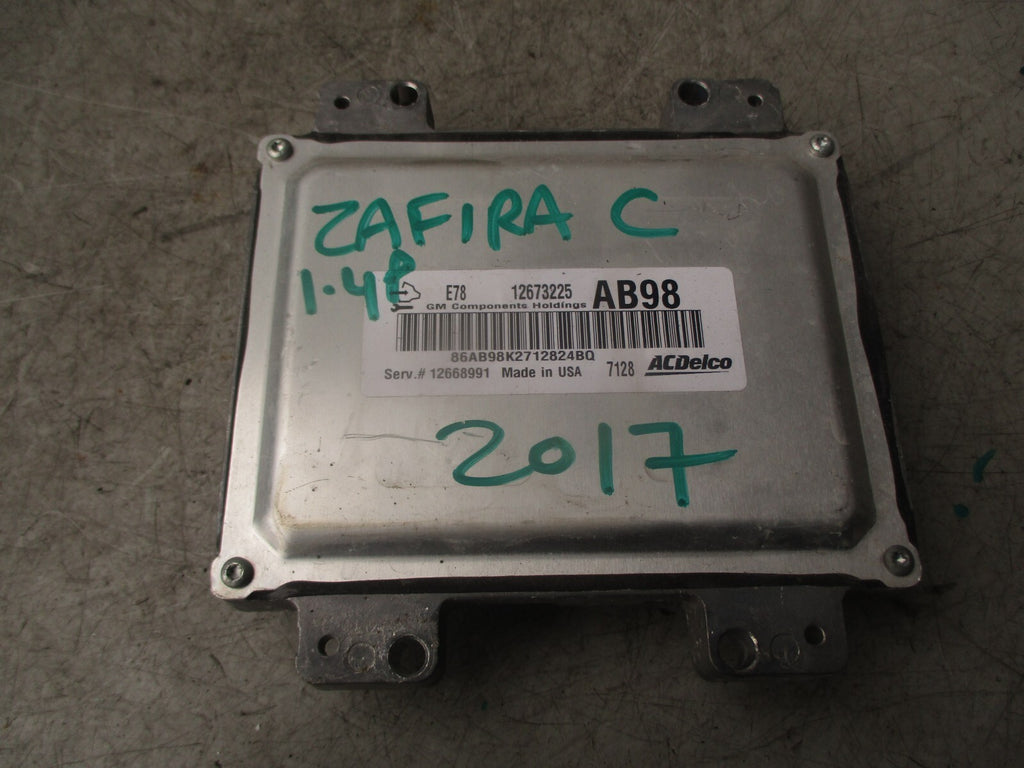 2017 VAUXHALL ZAFIRA C TOURER 1.4 PETROL ENGINE CONTROL UNIT 12673225