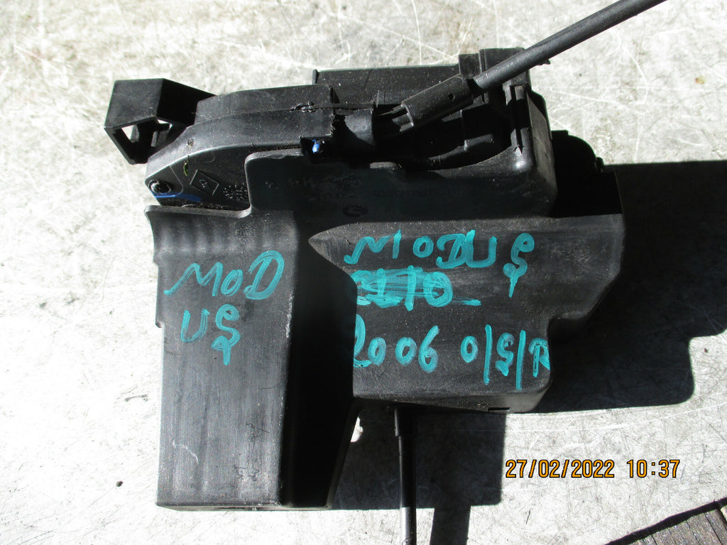 RENAULT MODUS 2006 OSR REAR DRIVER SIDE DOOR LOCK MECHANISM