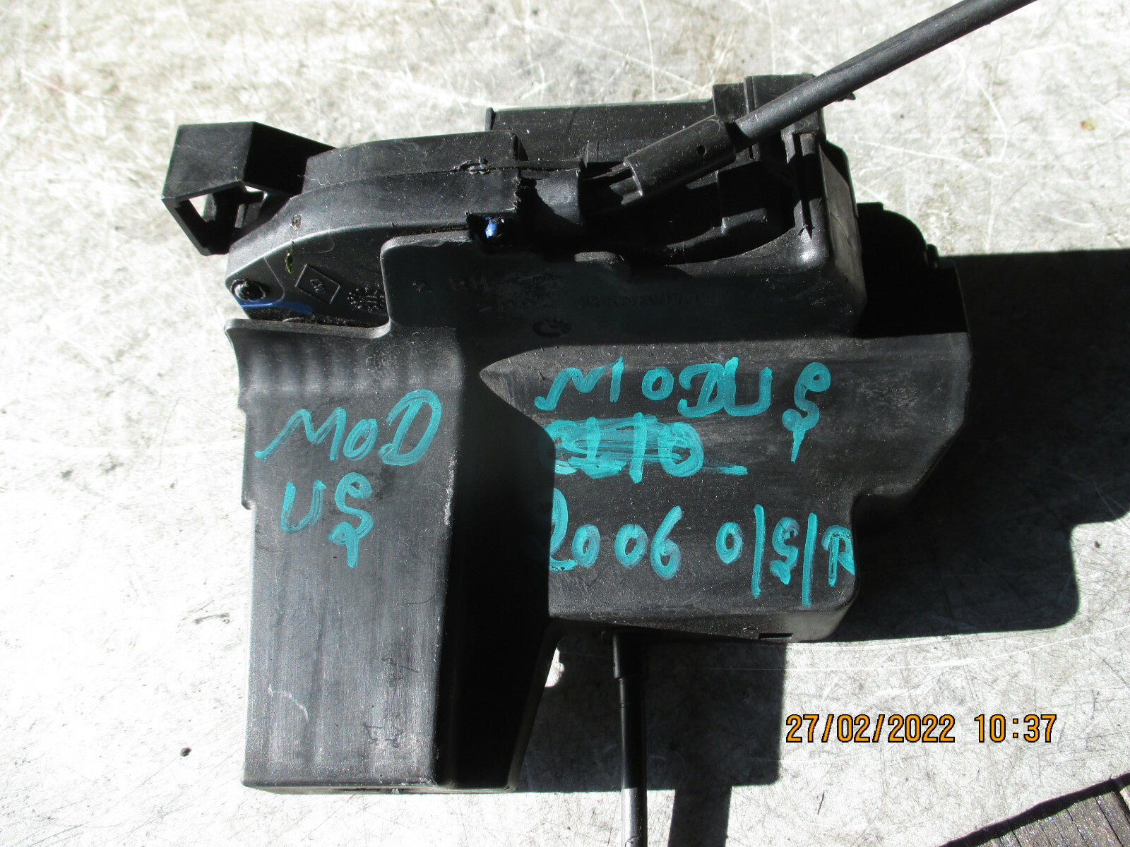 RENAULT MODUS 2006 OSR REAR DRIVER SIDE DOOR LOCK MECHANISM