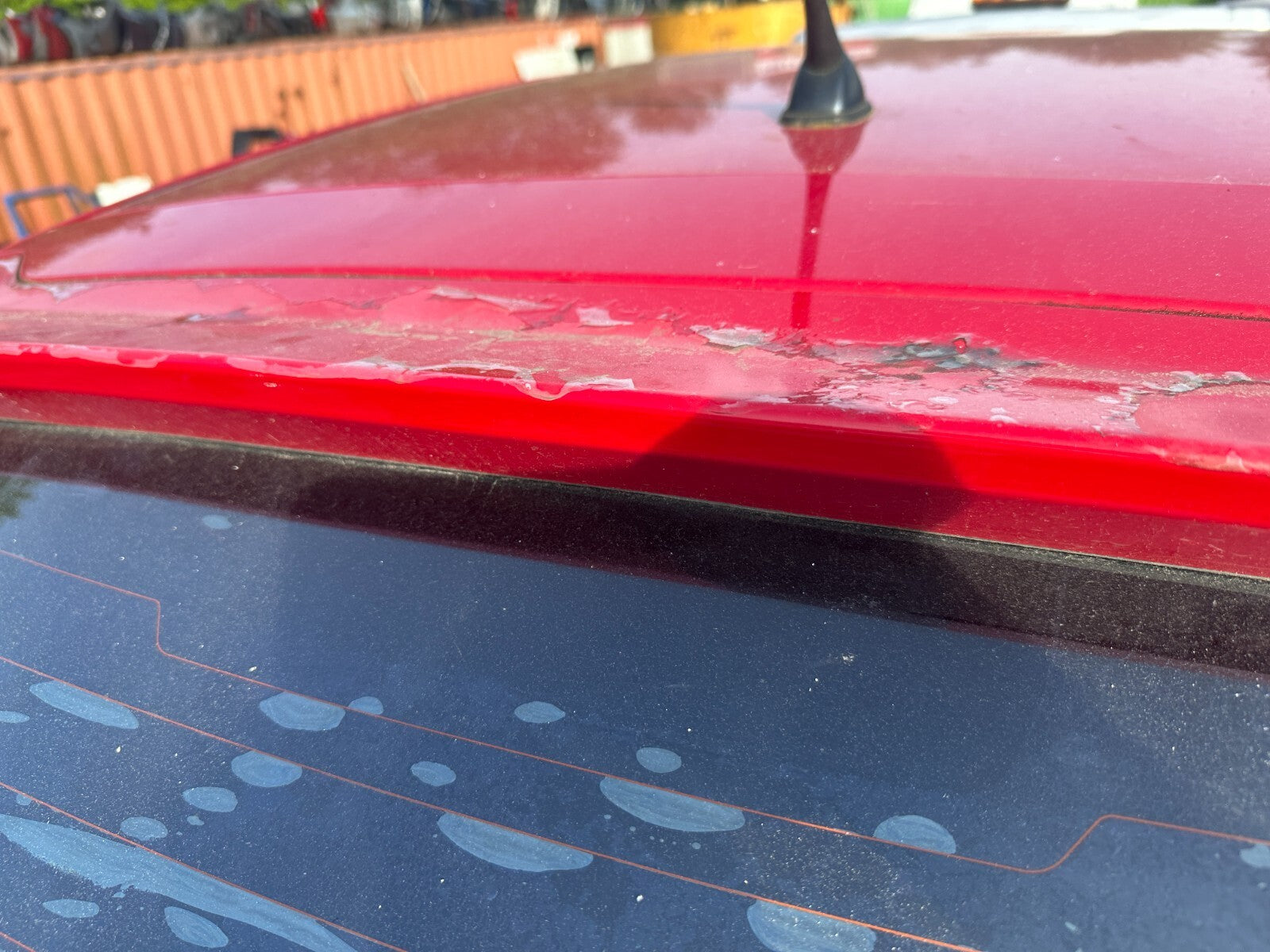 2005 HONDA CIVIC MK7 TYPE S 3 DOOR REAR HATCHBACK BOOTLID TAILGATE RED R81