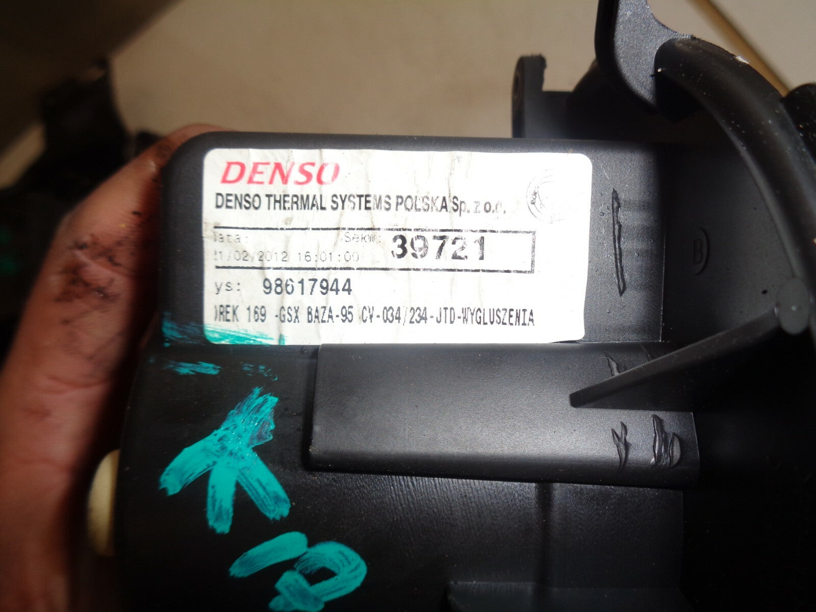 FORD KA MK2 2012 3 DOOR HATCHBACK HEATER BLOWER MOTOR FAN AIR CON DENSO