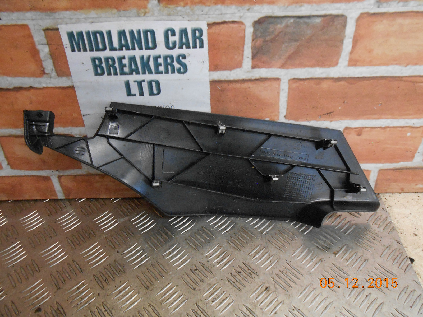 BMW Z4 E85 2004 INTERIOR BLACK PLASTIC TRIM COVER PANEL 51.43 3420865