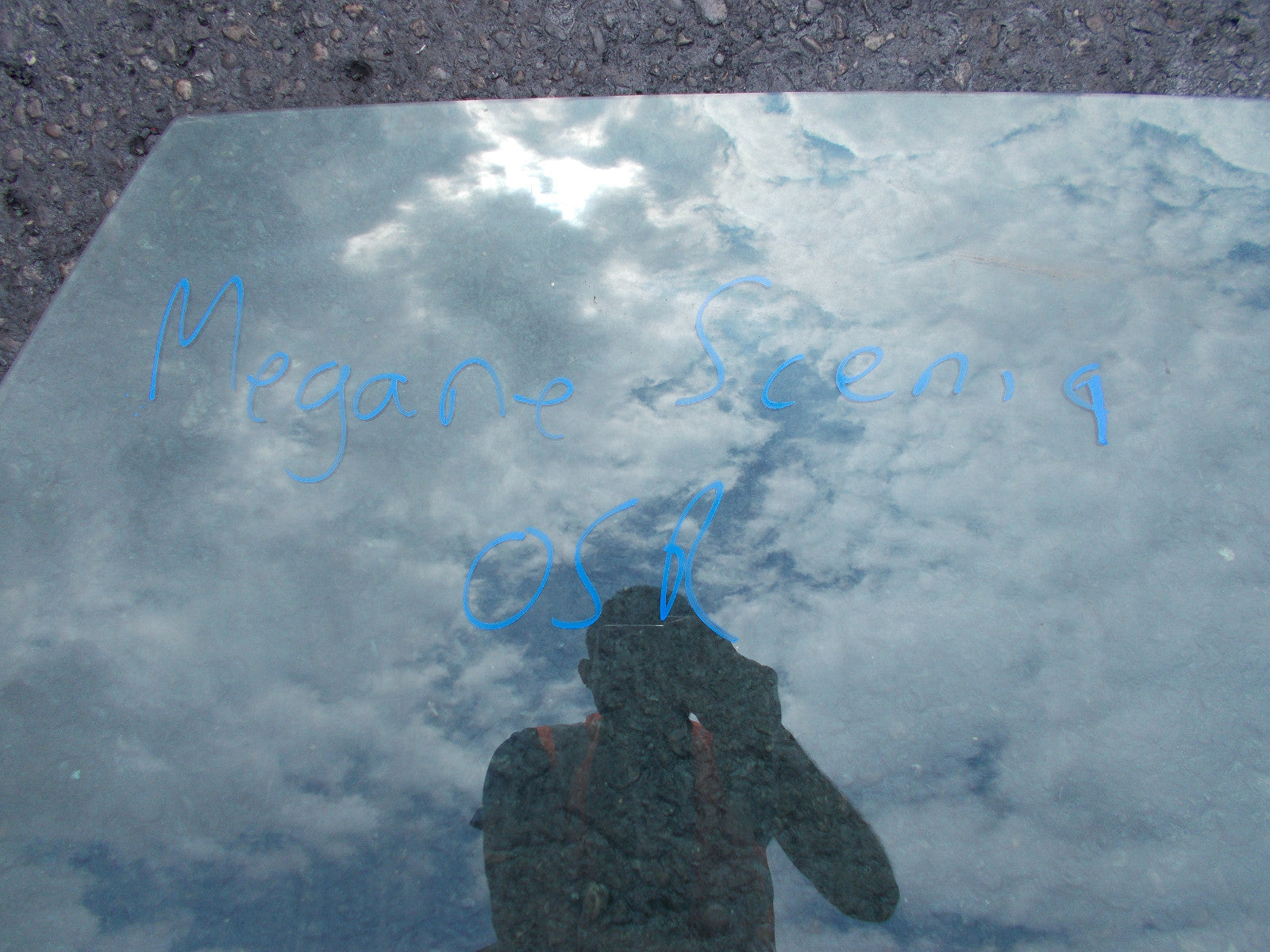 RENAULT MEGANE SCENIC MK2 2004 OSR OFF SIDE REAR PASSENGER SIDE QUARTER GLASS