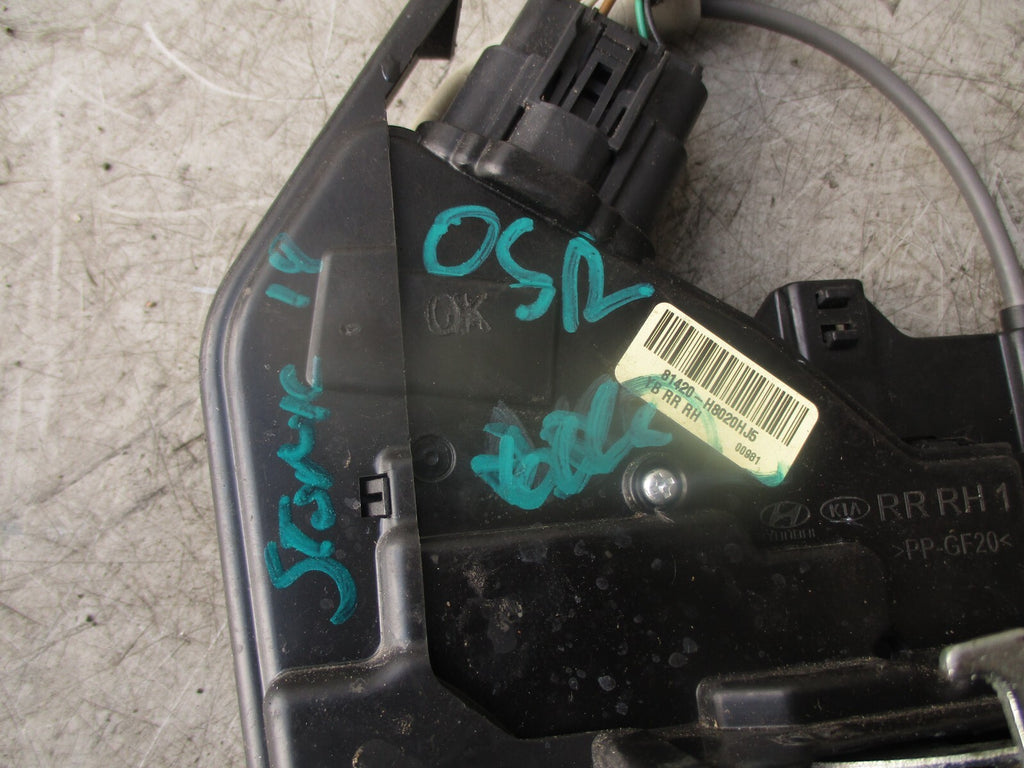 2018 KIA STONIC OSR DRIVER SIDE REAR RIGHT DOOR LOCK MECHANISM 81320H8020