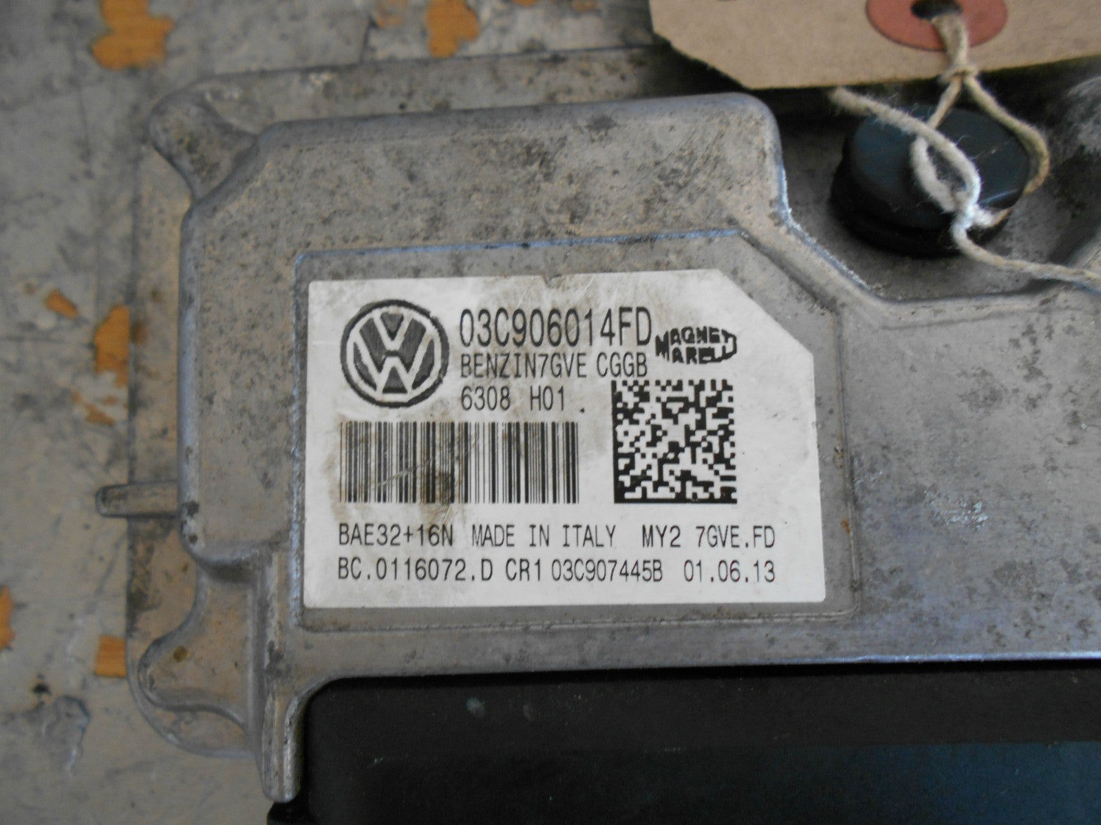 VOLKSWAGEN VW POLO 6R 2013 1.4 8V 85 BHP CGG ENGINE ECU 03C906014FD