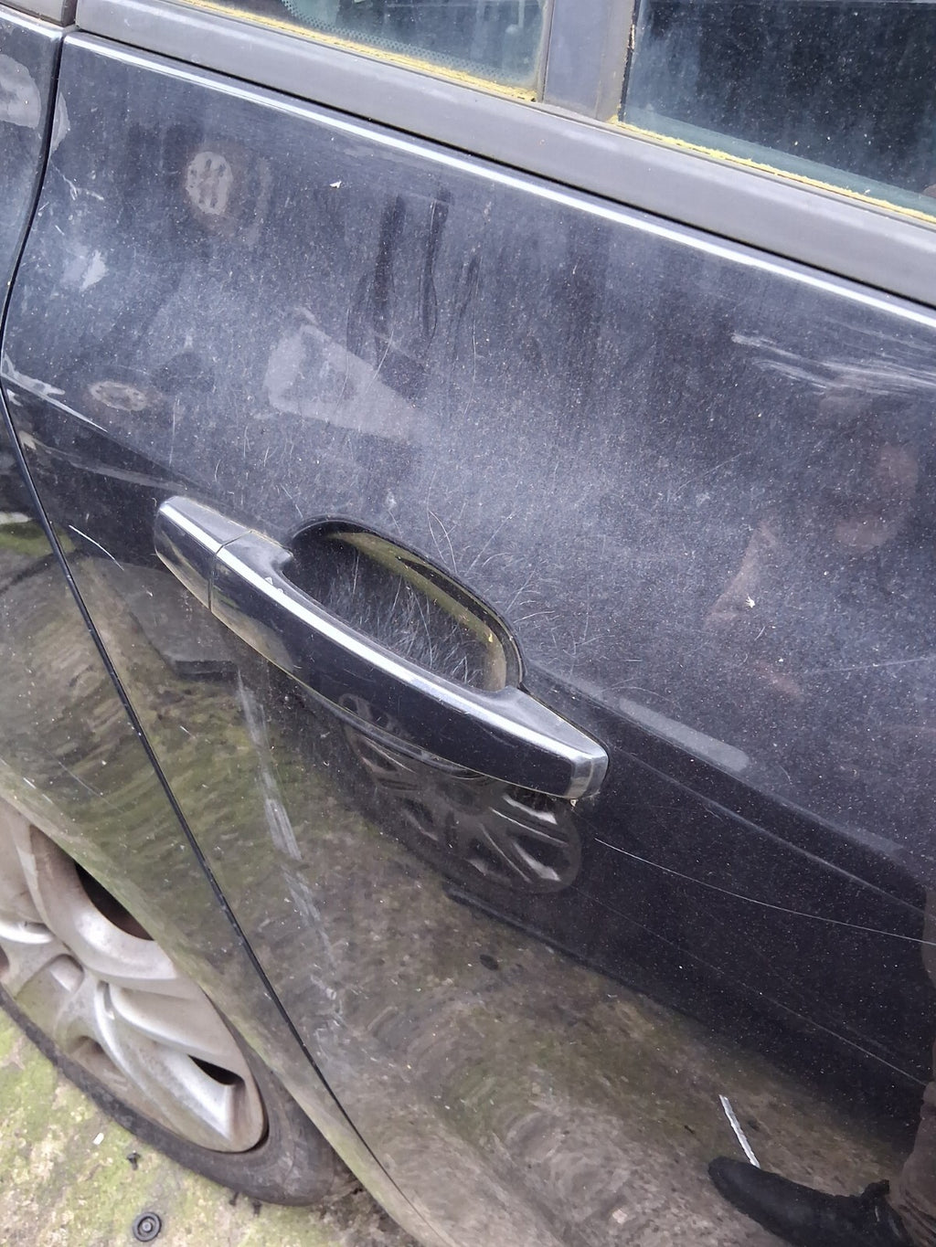 2014 VAUXHALL ZAFIRA TOURER C MK3 OSR DRIVER SIDE REAR EXTERIOR DOOR HANDLE