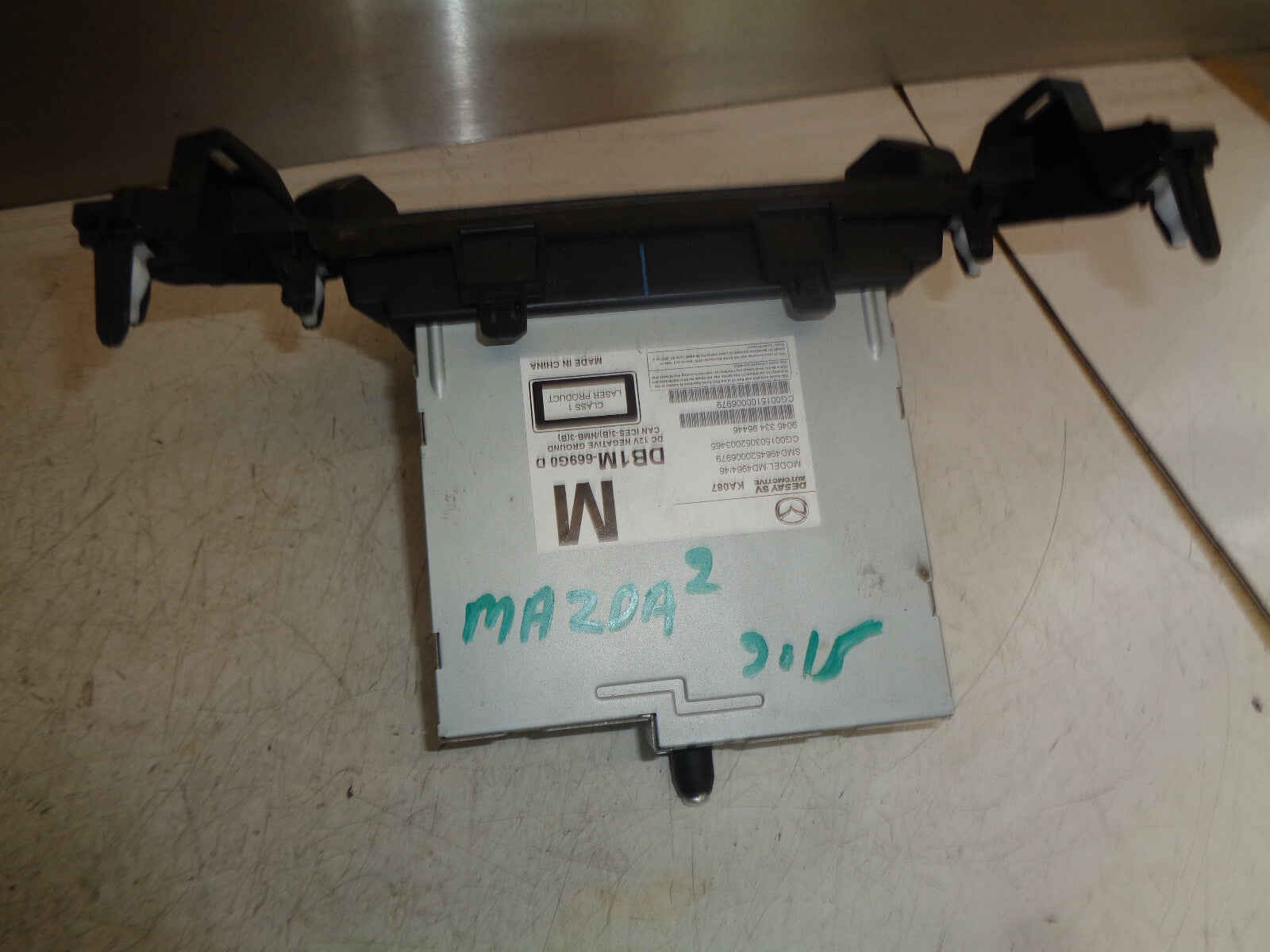 MAZDA 2 DJ MK3 2015 RADIO CD PLAYER HARD DRIVE DB1M669G0D