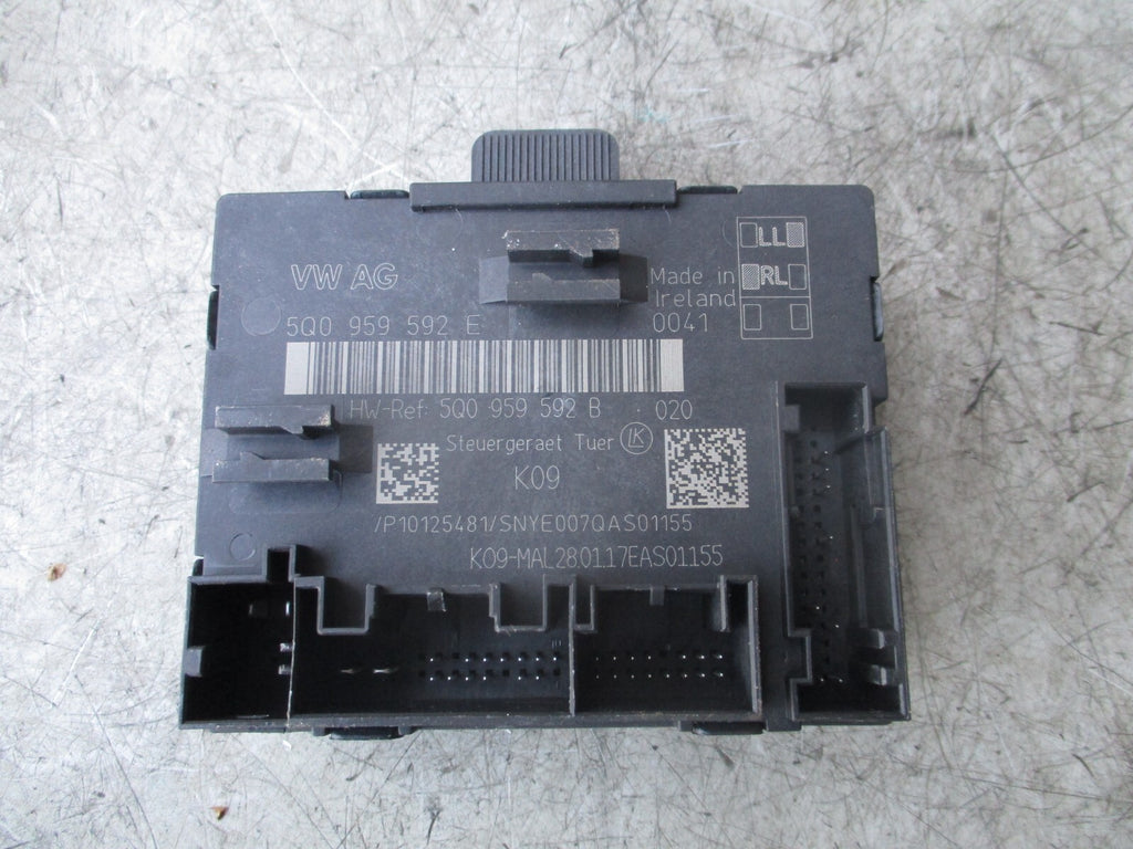 2017 VW VOLKSWAGEN GOLF MK7 NSF PASSENGER FRONT DOOR CONTROL MODULE 5Q0959592B