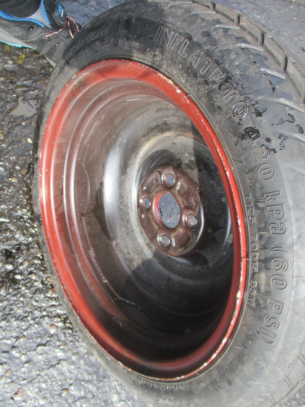 HONDA CIVIC MK7 2004 SPACESAVER WHEEL WITH TYRE T125/70D15