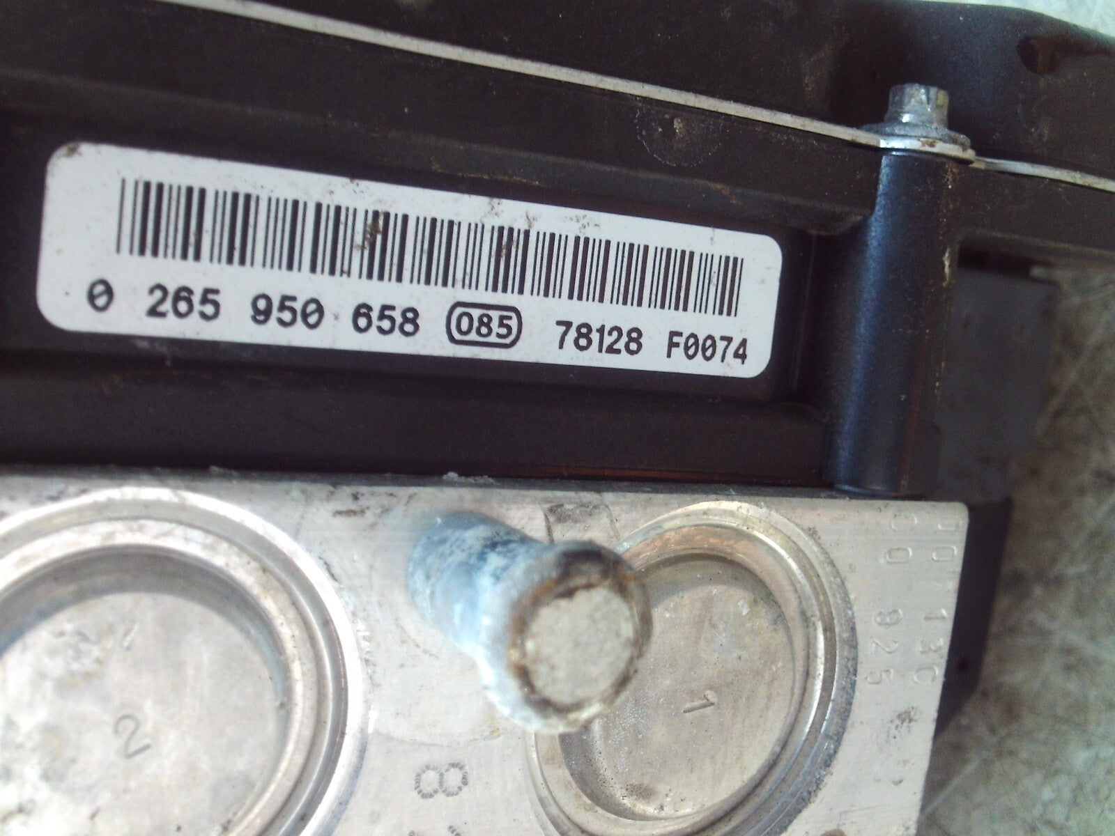 2007 PEUGEOT 407 ABS PUMP MODULE UNIT 9663887380